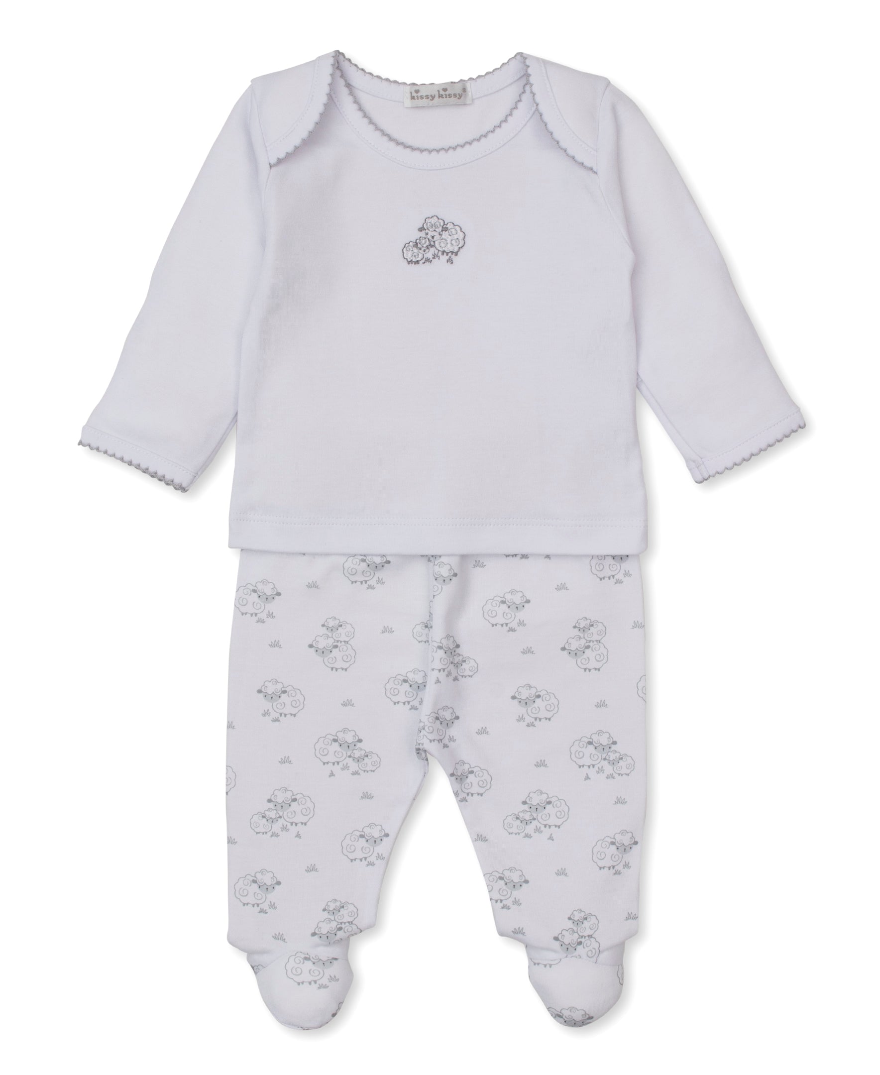 Sweet Sheep Silver Footed Pant Set