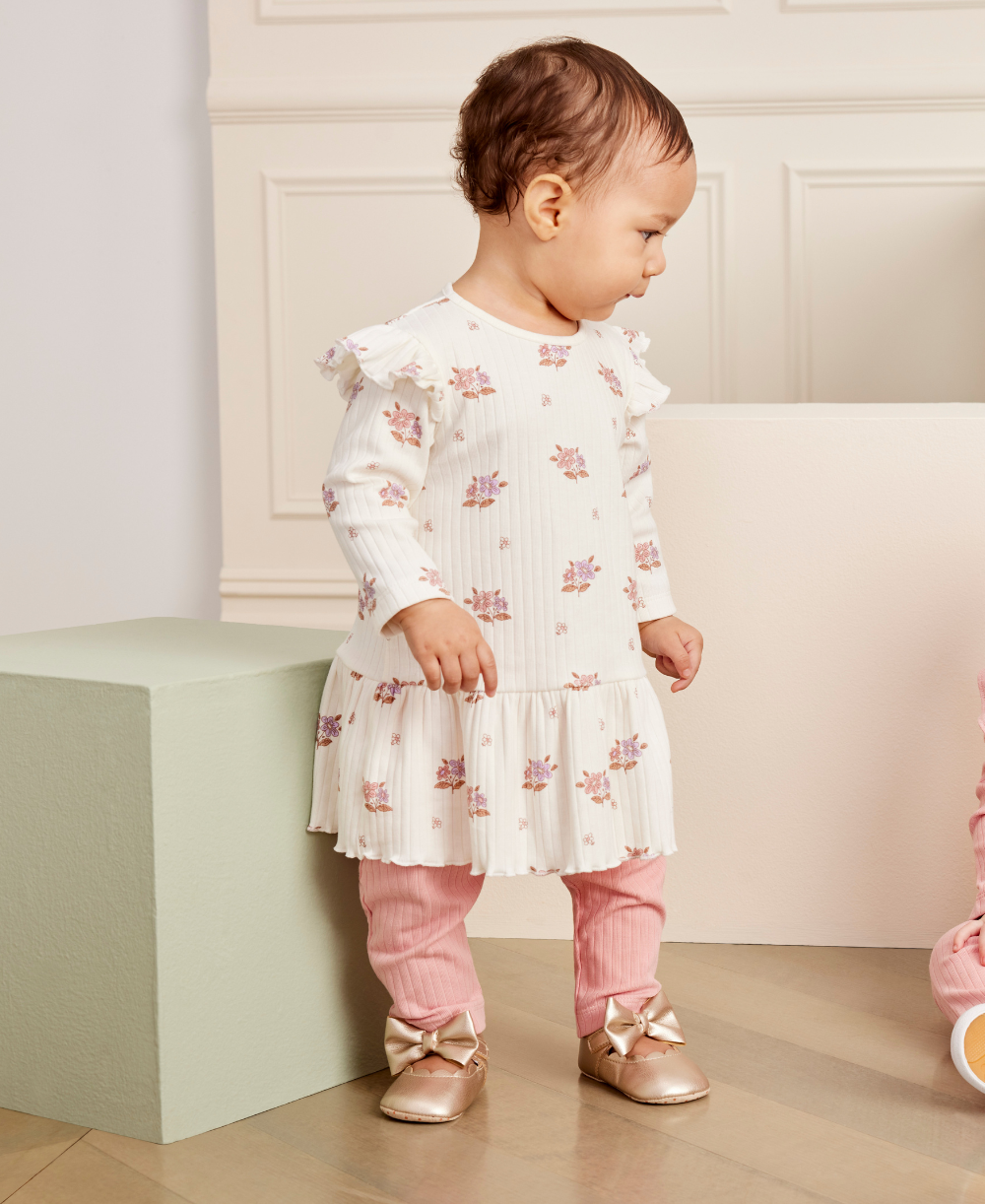 Kissy Love Abloom Ribbed Dress Set - Kissy Kissy