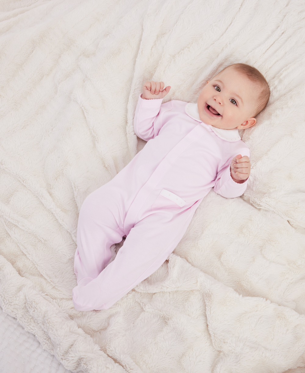 Pink Kissy New Beginnings Footie w/Collar - Kissy Kissy