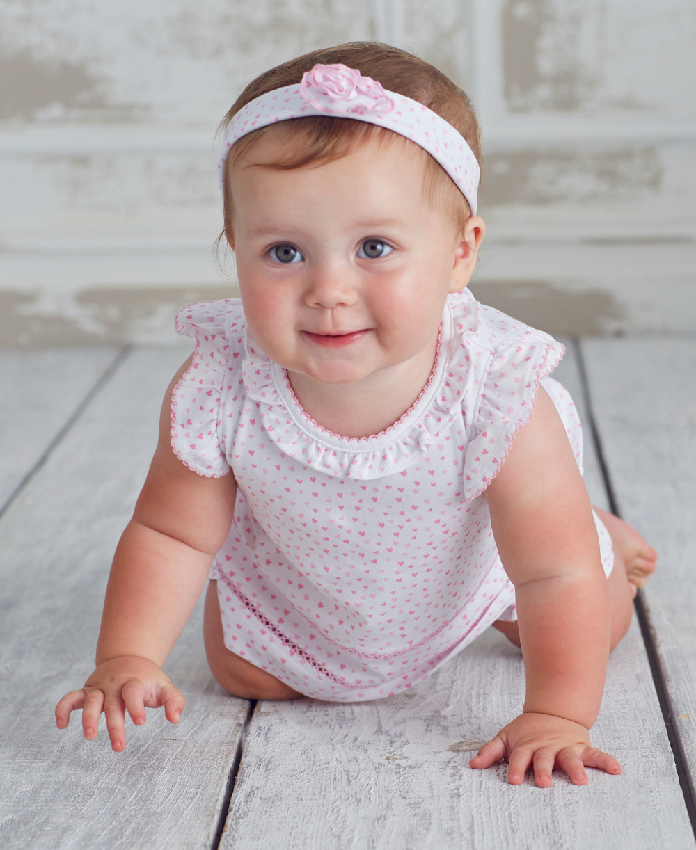 Kissy Sweethearts Print Sunsuit - Kissy Kissy