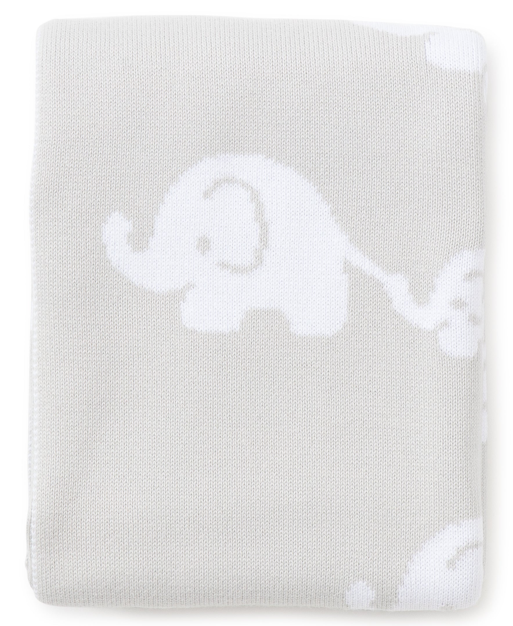 Gray Elephant Knit Novelty Blanket - Kissy Kissy