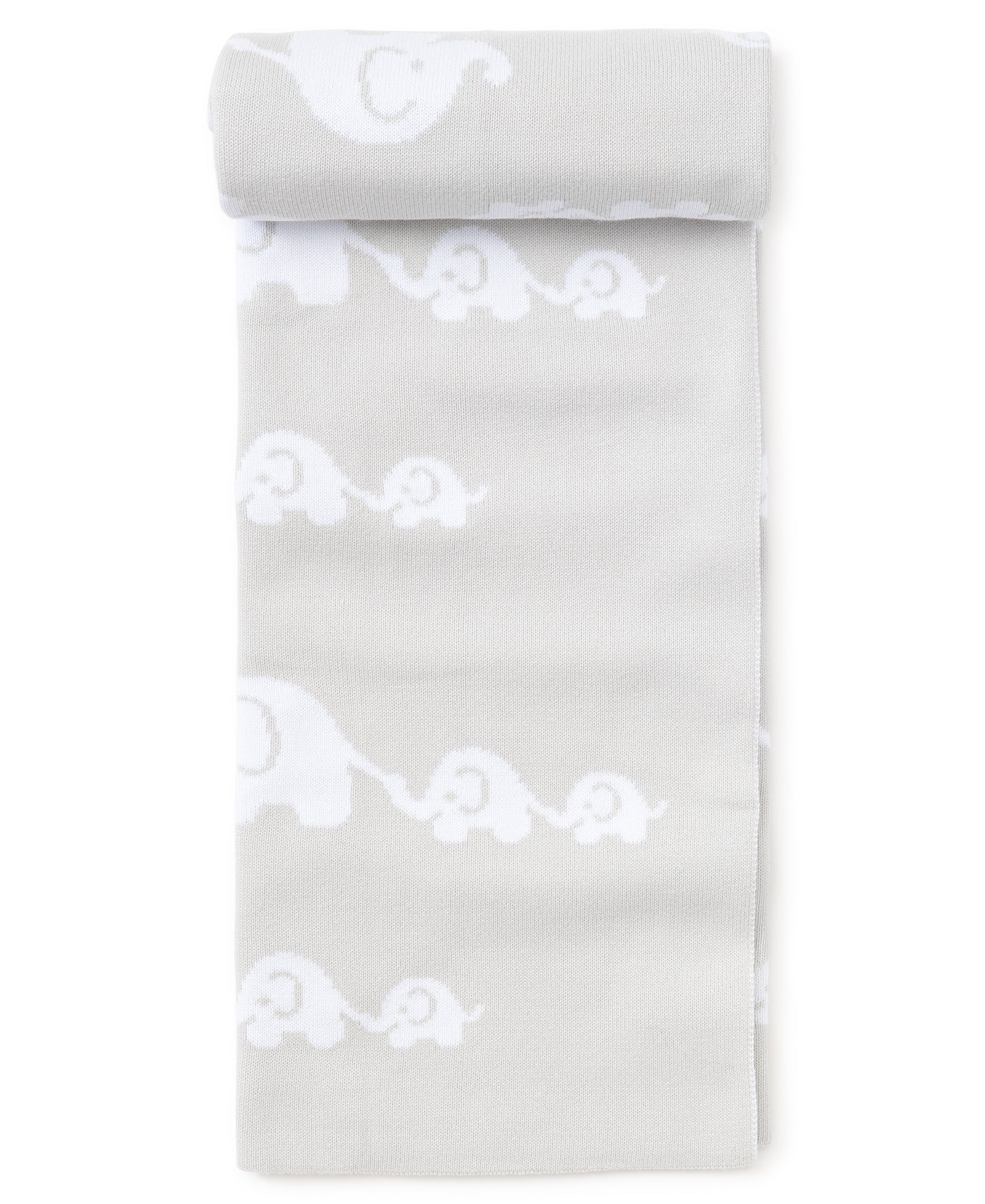 Gray Elephant Knit Novelty Blanket - Kissy Kissy