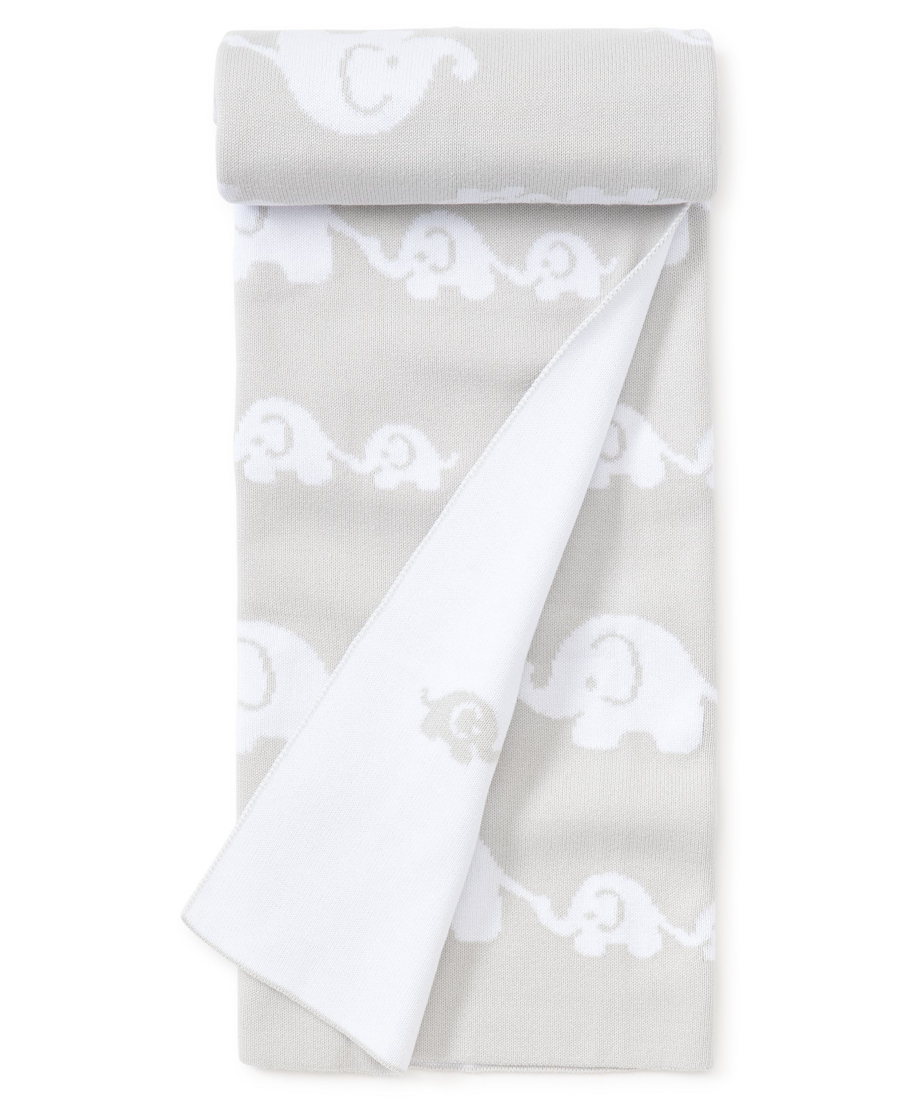 Gray Elephant Knit Novelty Blanket - Kissy Kissy