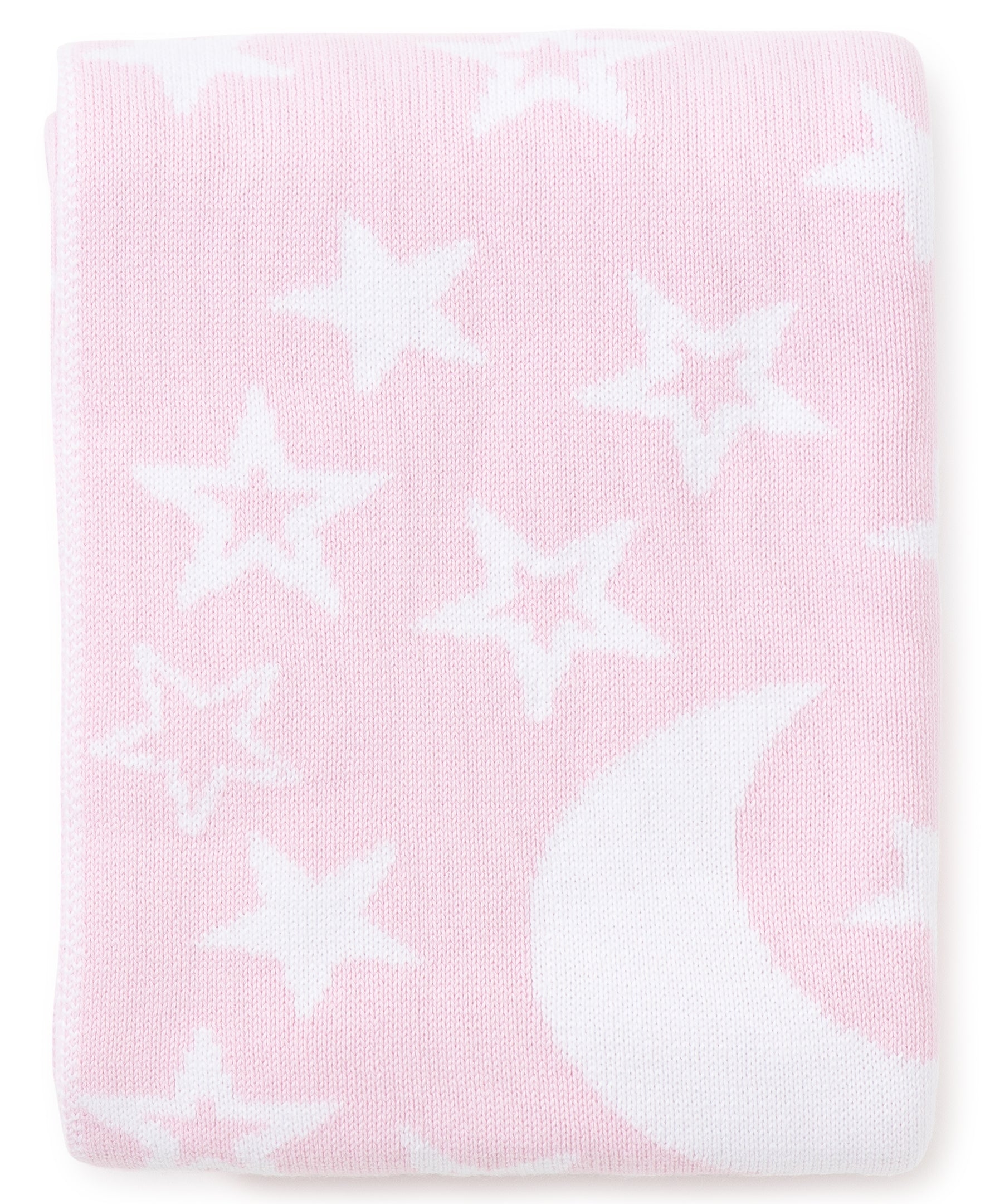 Pink Moon and Star Knit Novelty Blanket - Kissy Kissy