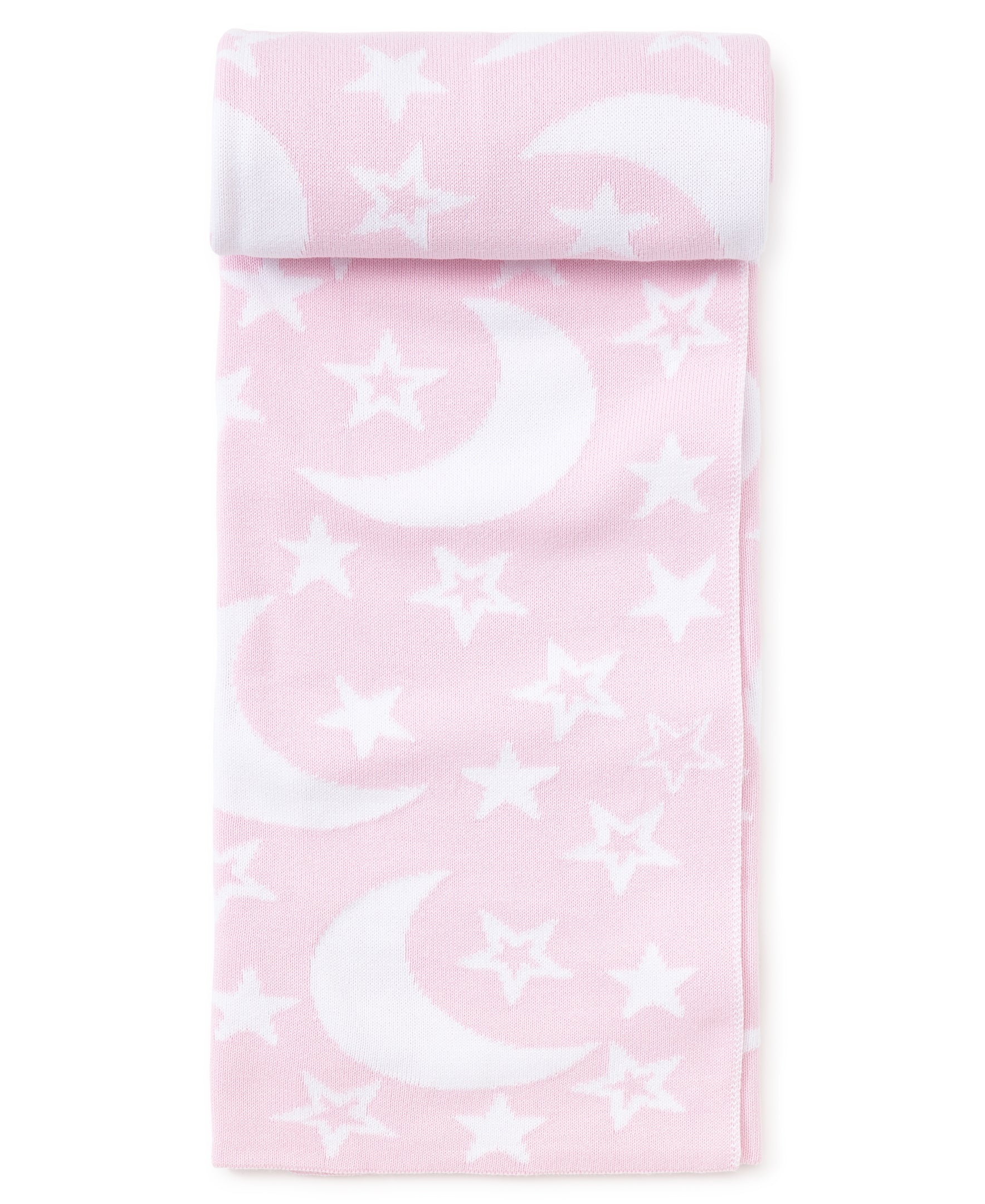 Pink Moon and Star Knit Novelty Blanket - Kissy Kissy