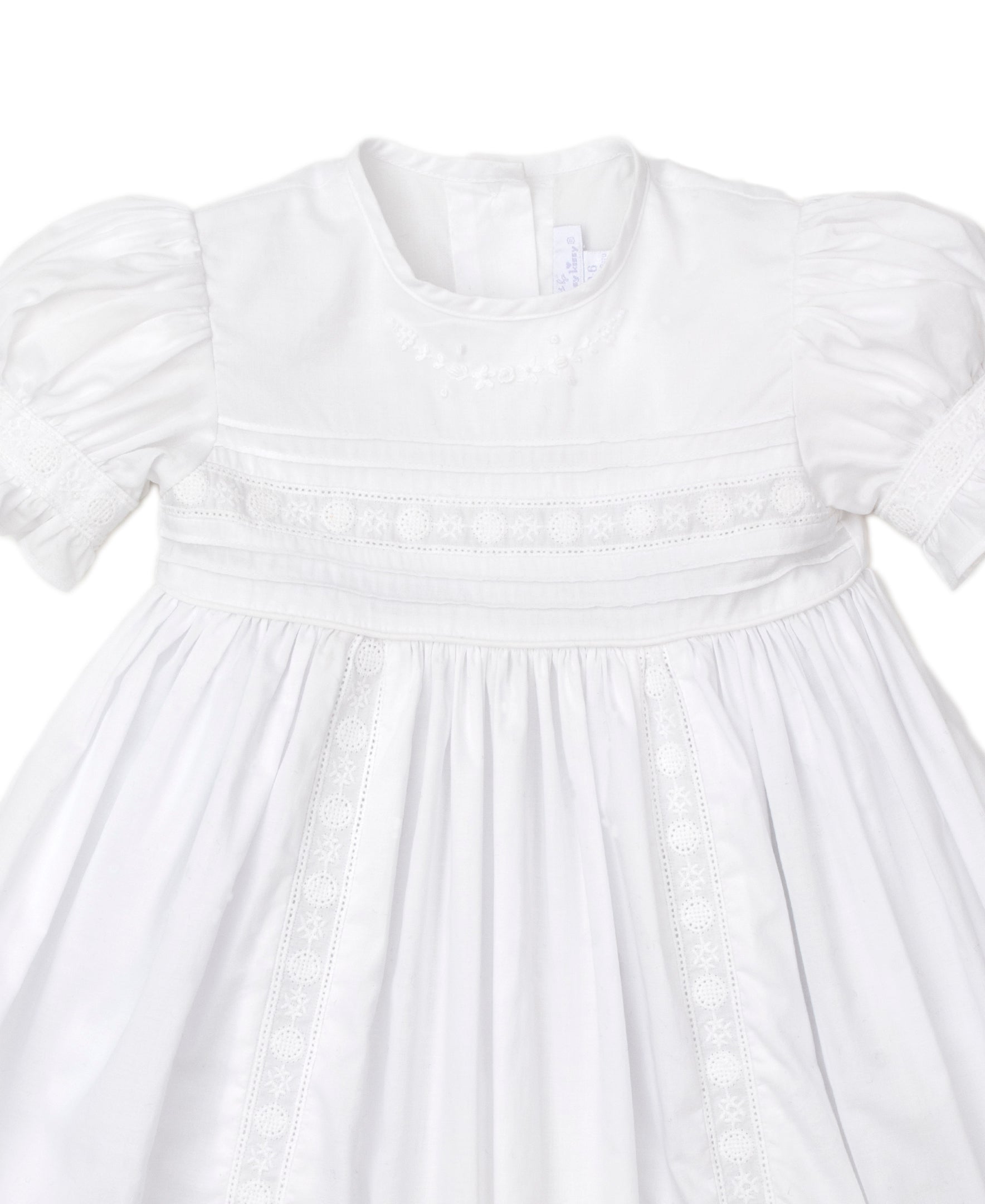 NEW Nicole Christening Gown & Hat Set - Kissy Kissy