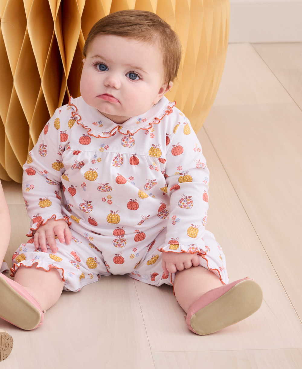 Patchwork Pumpkin Playsuit - Kissy Kissy