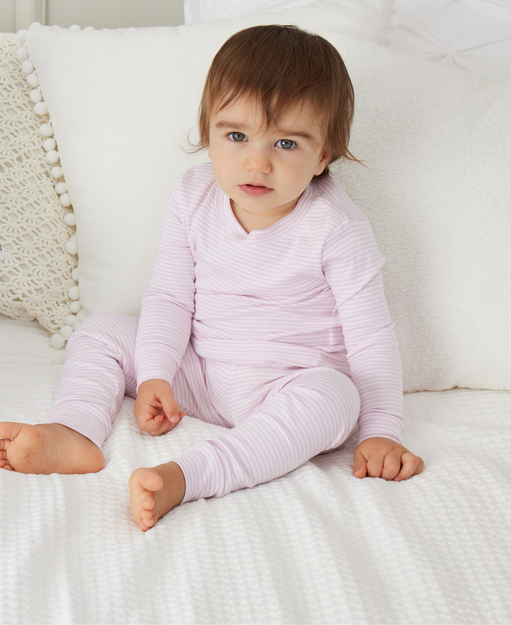 Simple Stripes Pink Pajama Set - Kissy Kissy