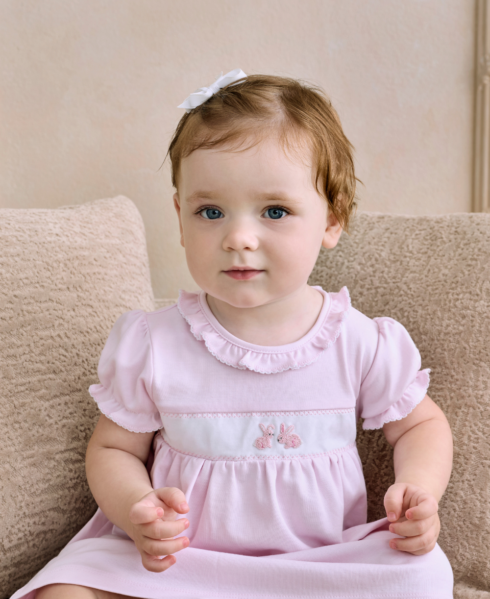 Premier Springtime Bunny Fun Hand Emb. Dress Set - Kissy Kissy