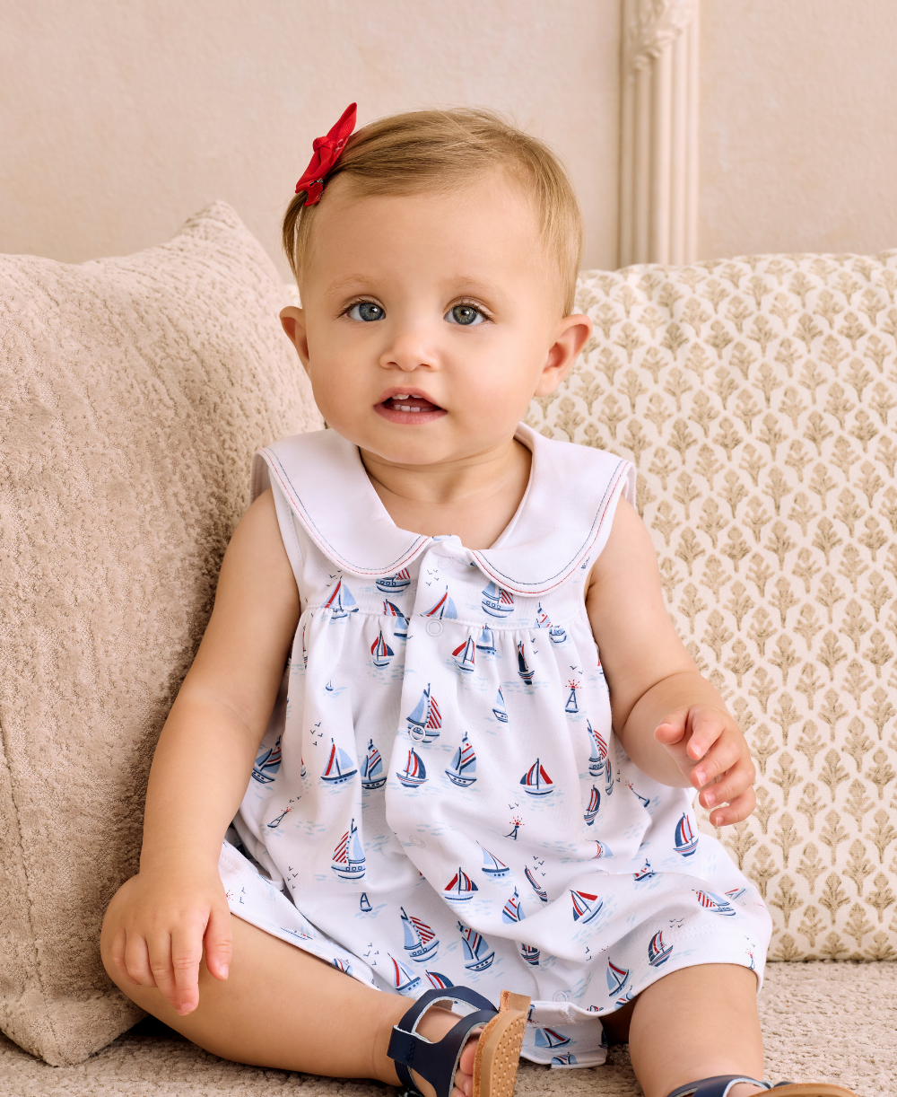 Red, White, & Blue Regatta Dress Set - Kissy Kissy