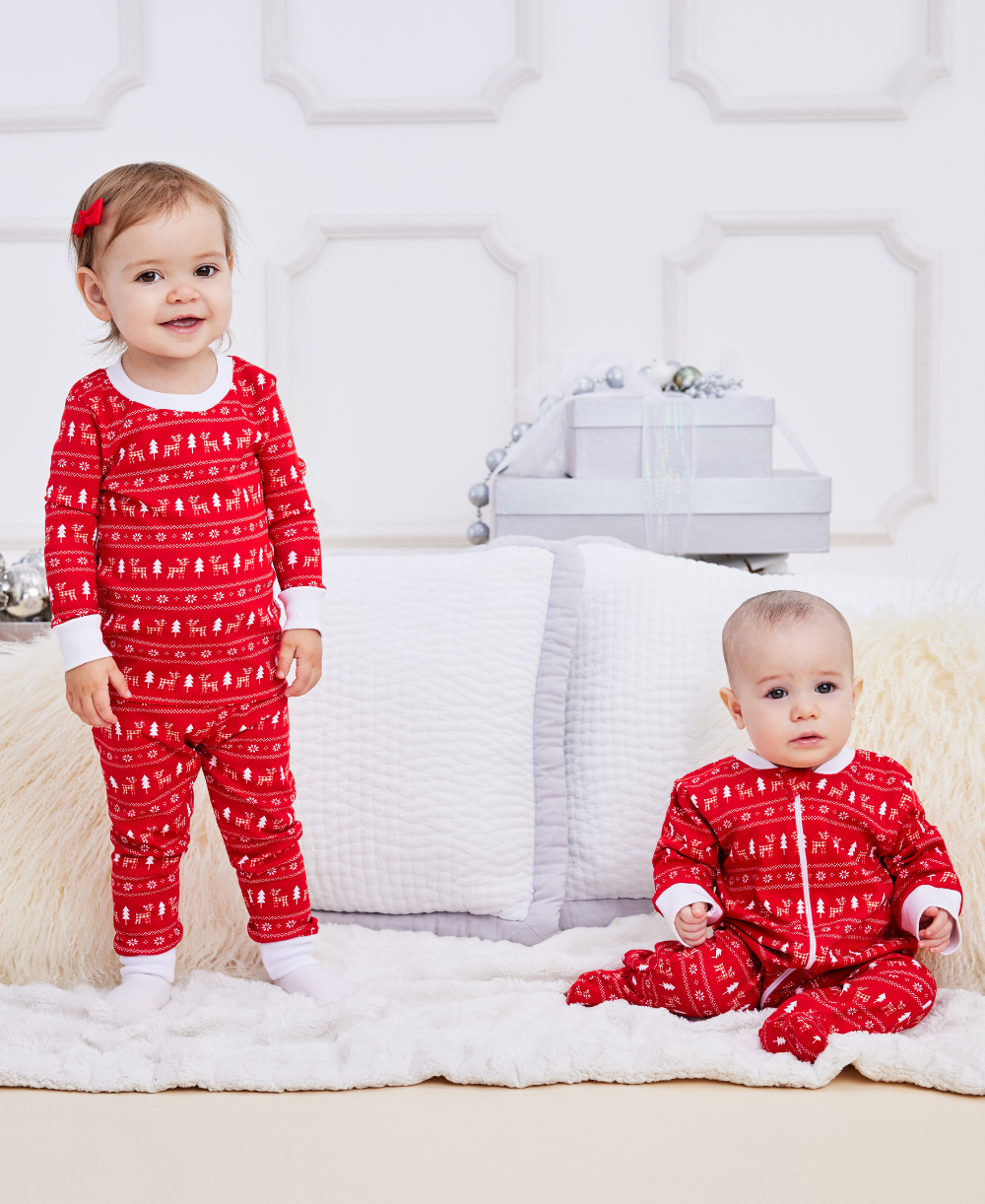 Christmas Reindeer Pajama Set (12M-24M) - Kissy Kissy
