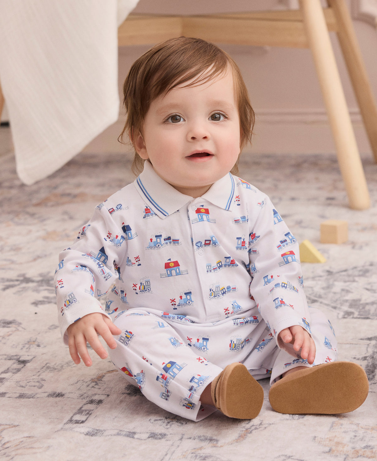 Toot Toot Playsuit w/ Collar - Kissy Kissy
