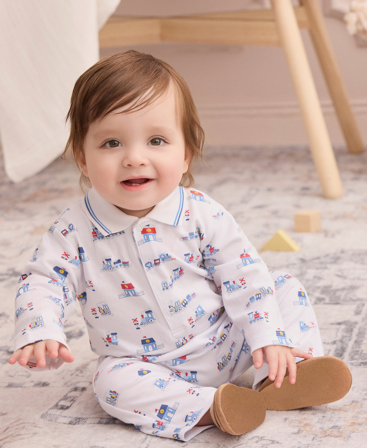 Toot Toot Playsuit w/ Collar - Kissy Kissy