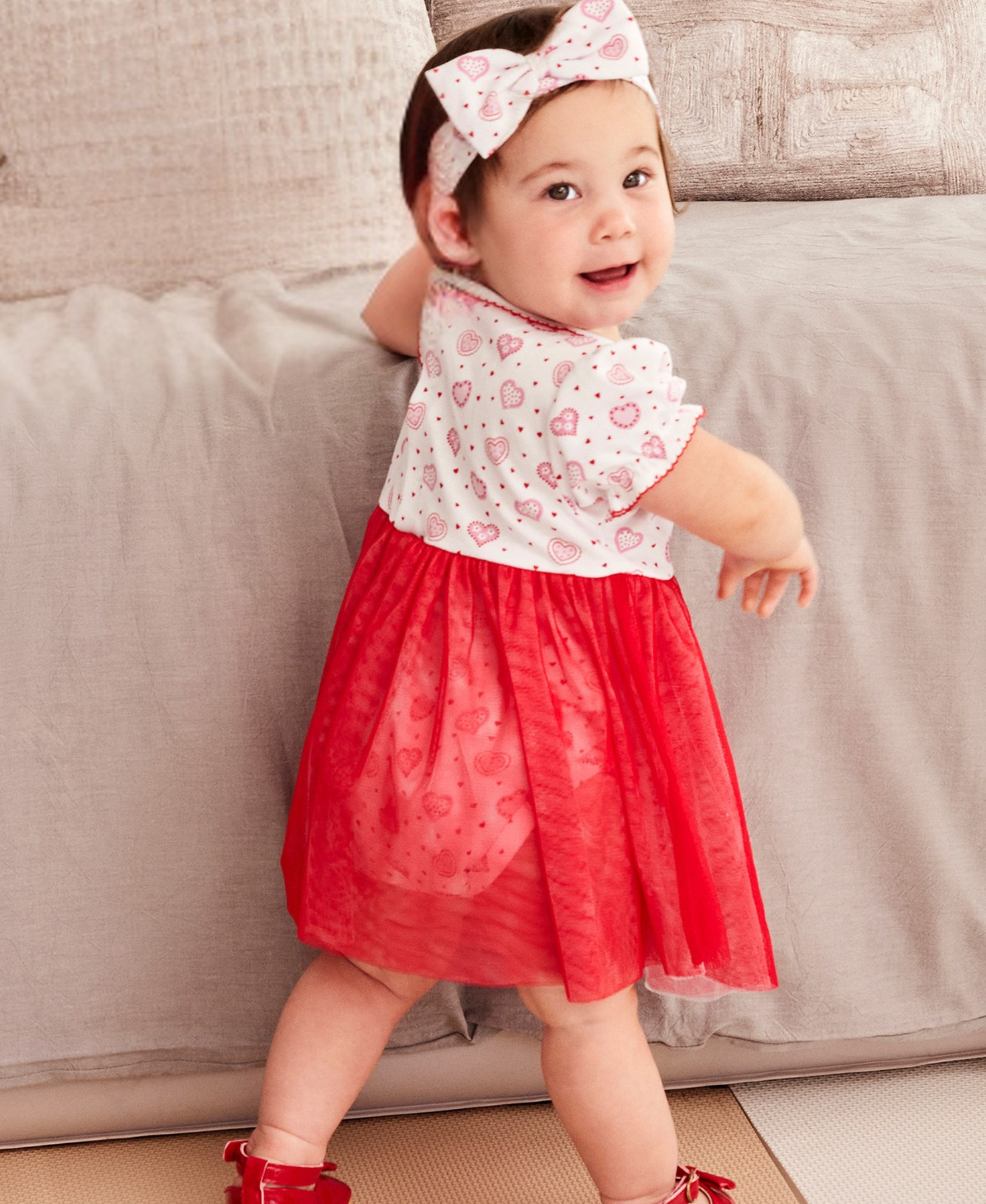 Heartfelt Hearts Bodysuit Dress - Kissy Kissy