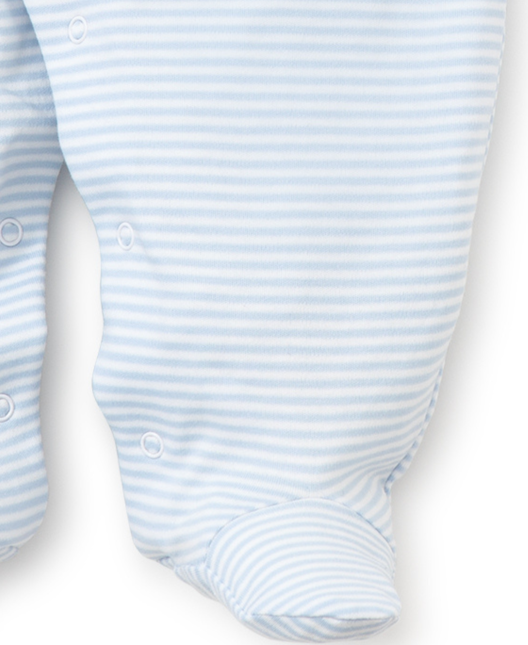 Pima Cotton Striped Baby Footie Pajamas - Kissy Kissy