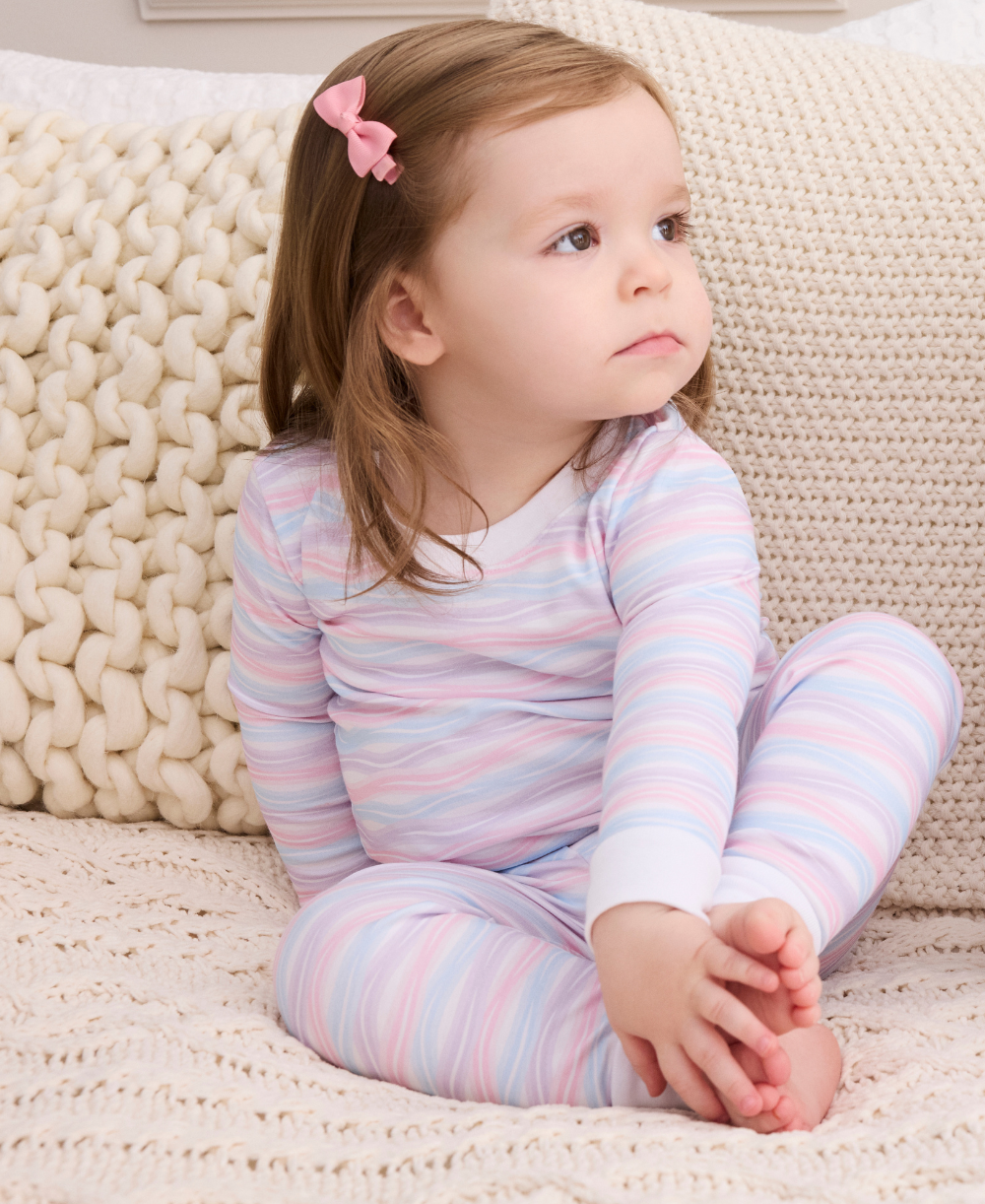 Watercolor Swirls Pajama Set - Kissy Kissy