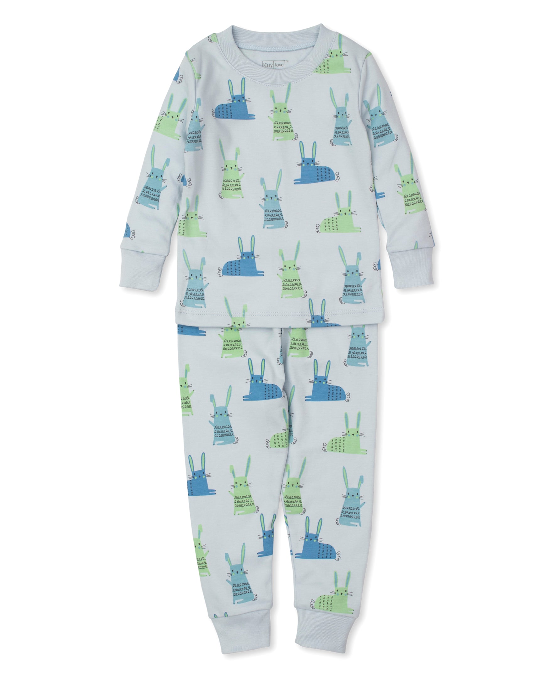 Kissy Love Honey Bunny Blue Pajama Set - Kissy Kissy