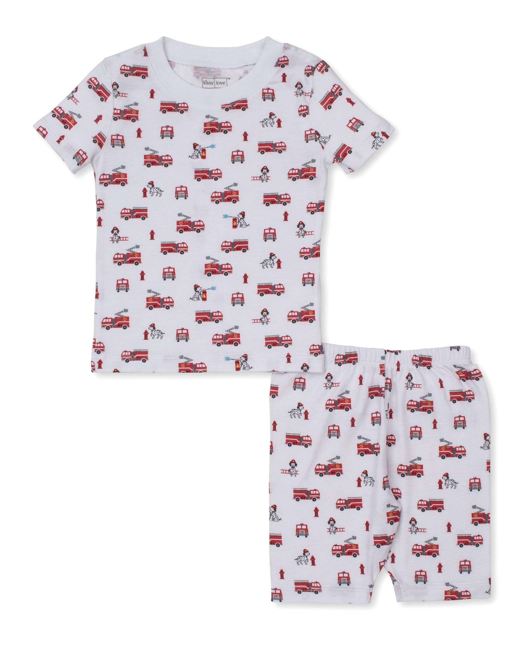 Kissy Love Brave Firefighters StretchFlex Short Pajama Set - Kissy Kissy