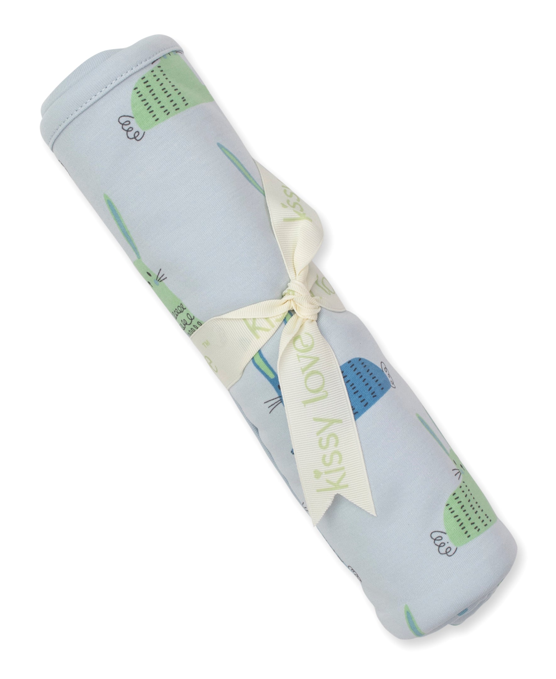 Kissy Love Honey Bunny Blue Blanket - Kissy Kissy