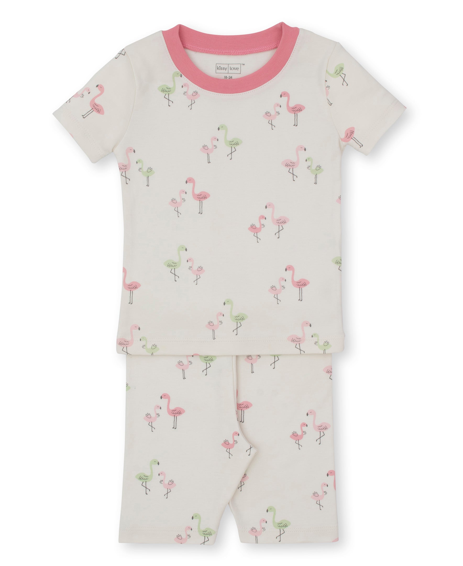 Kissy Love Flamingo Love Short Toddler Pajama Set - Kissy Kissy