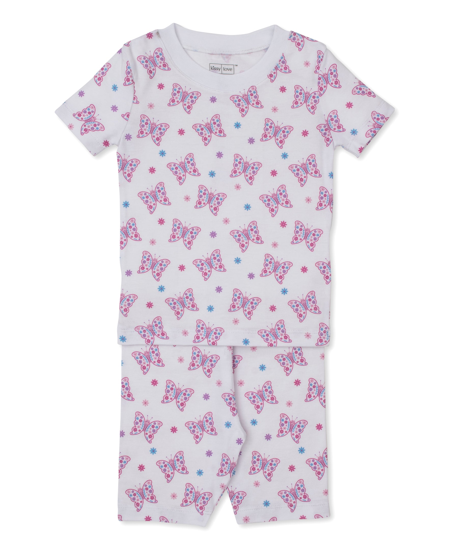Kissy Love Flutterby Flowers StretchFlex Short Toddler Pajama Set - Kissy Kissy