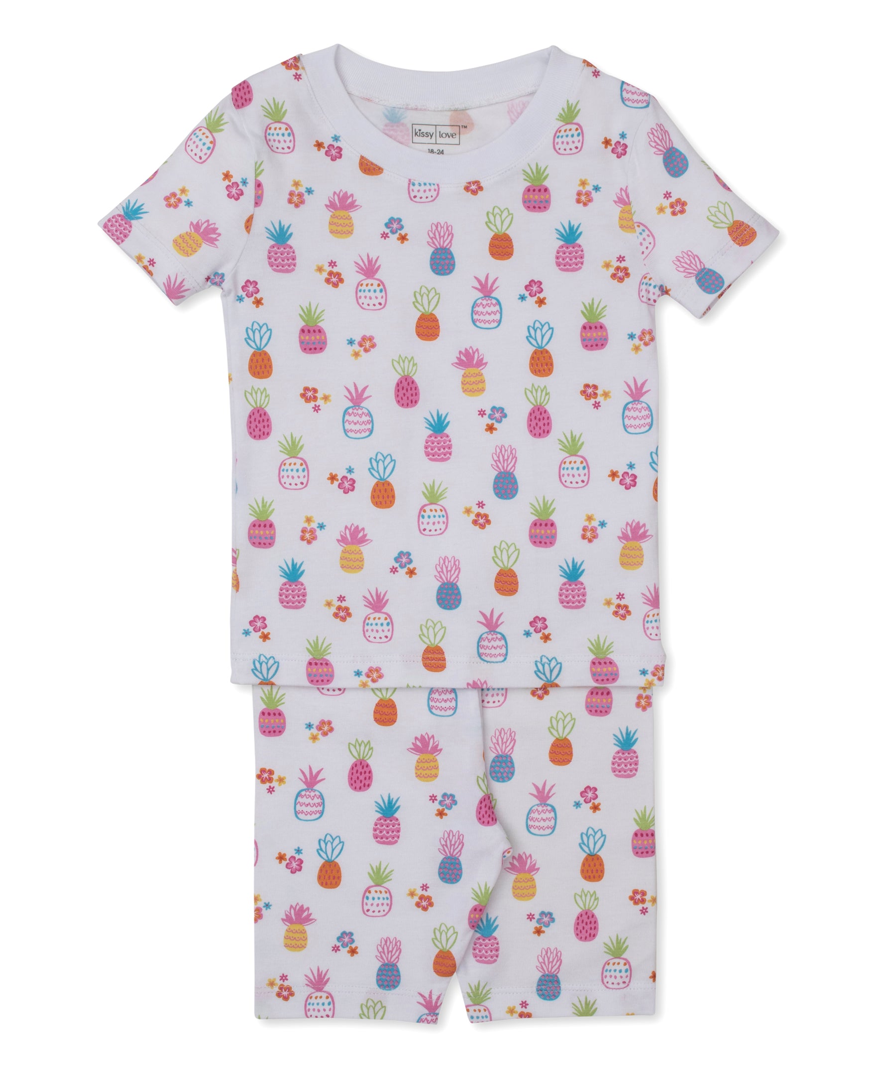 Kissy Love Pineapple Paradise StretchFlex Toddler Short Pajama Set - Kissy Kissy