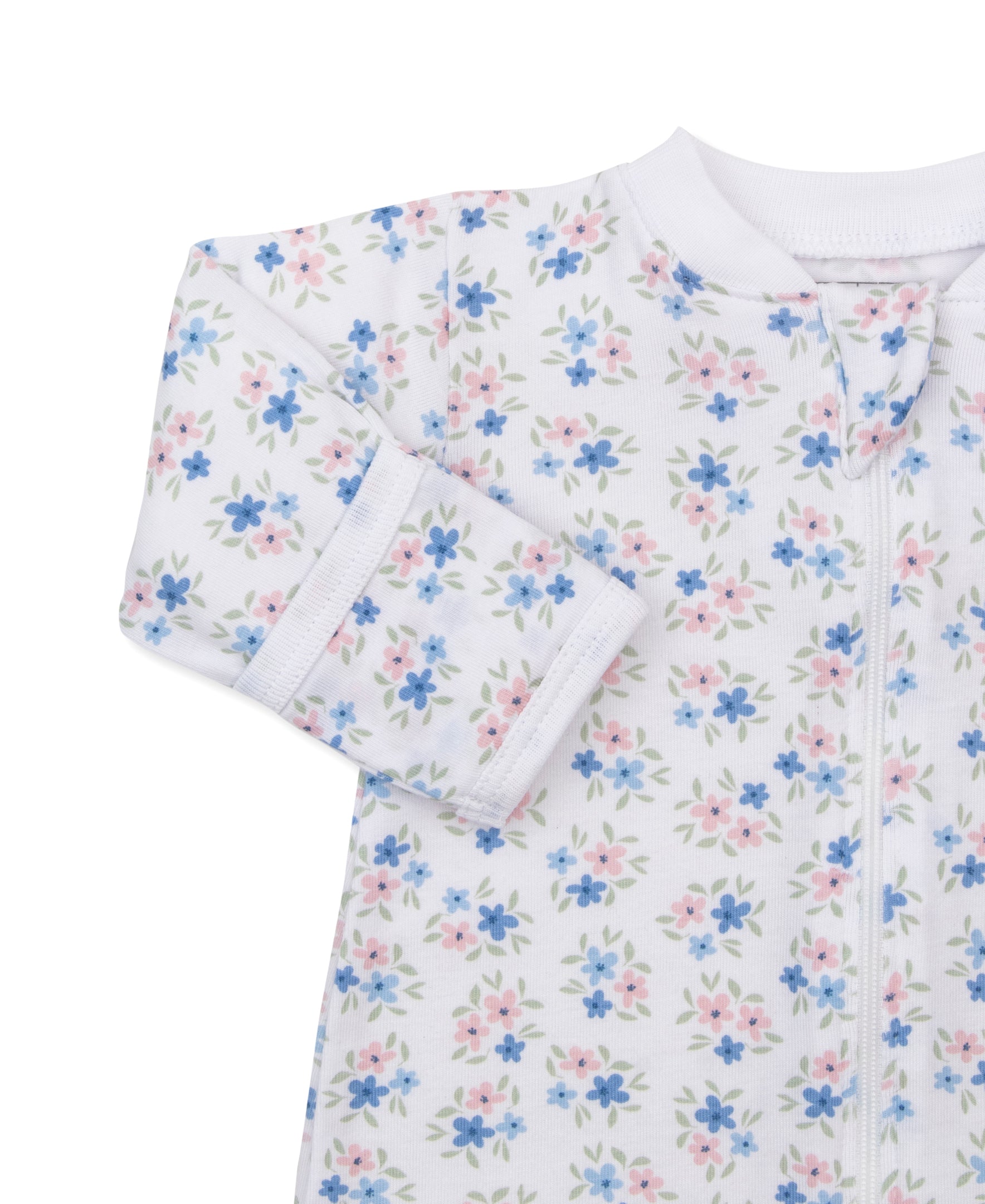 Kissy Love Petal Party StretchFlex Zip Footie