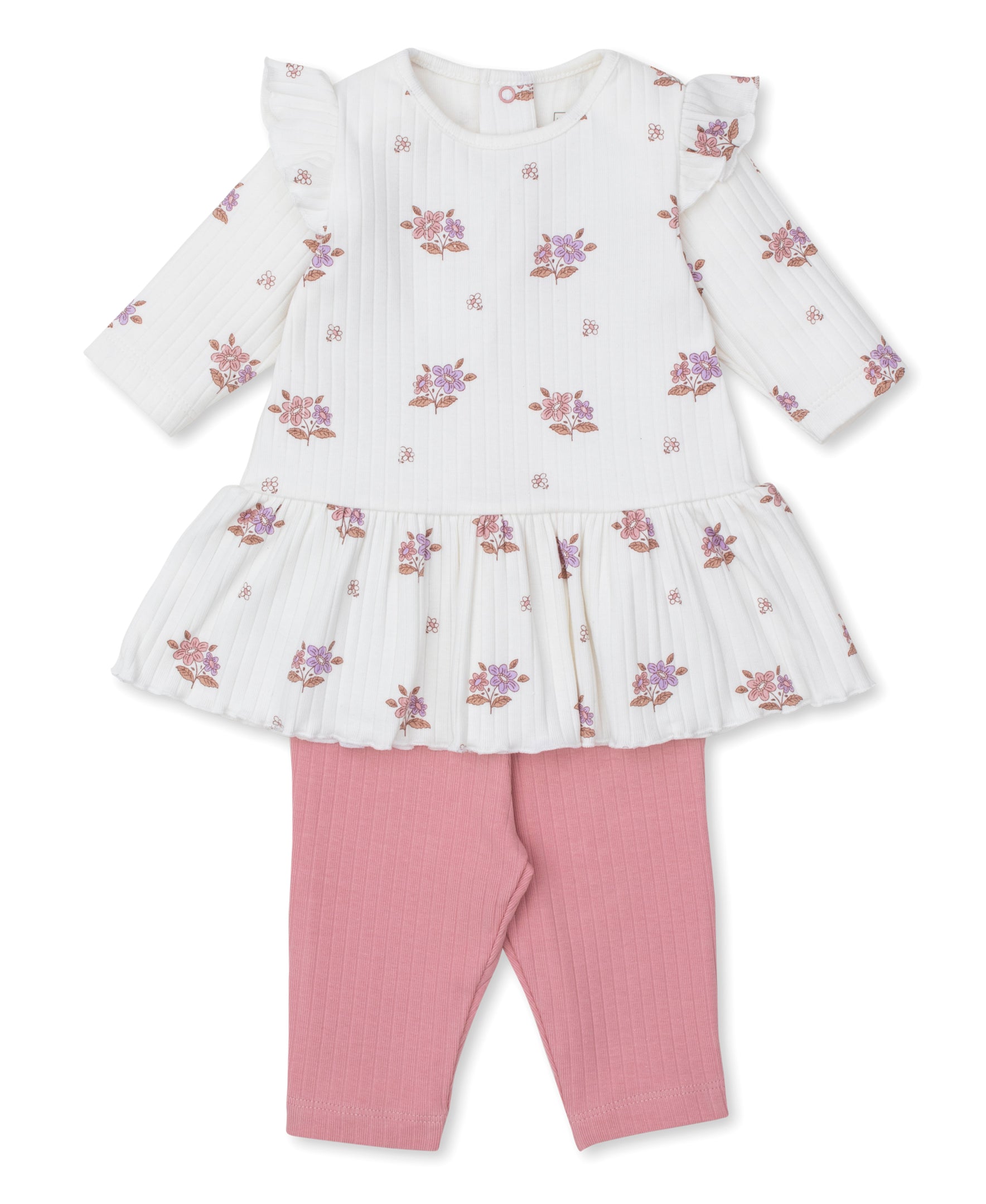Kissy Love Abloom Ribbed Dress Set - Kissy Kissy