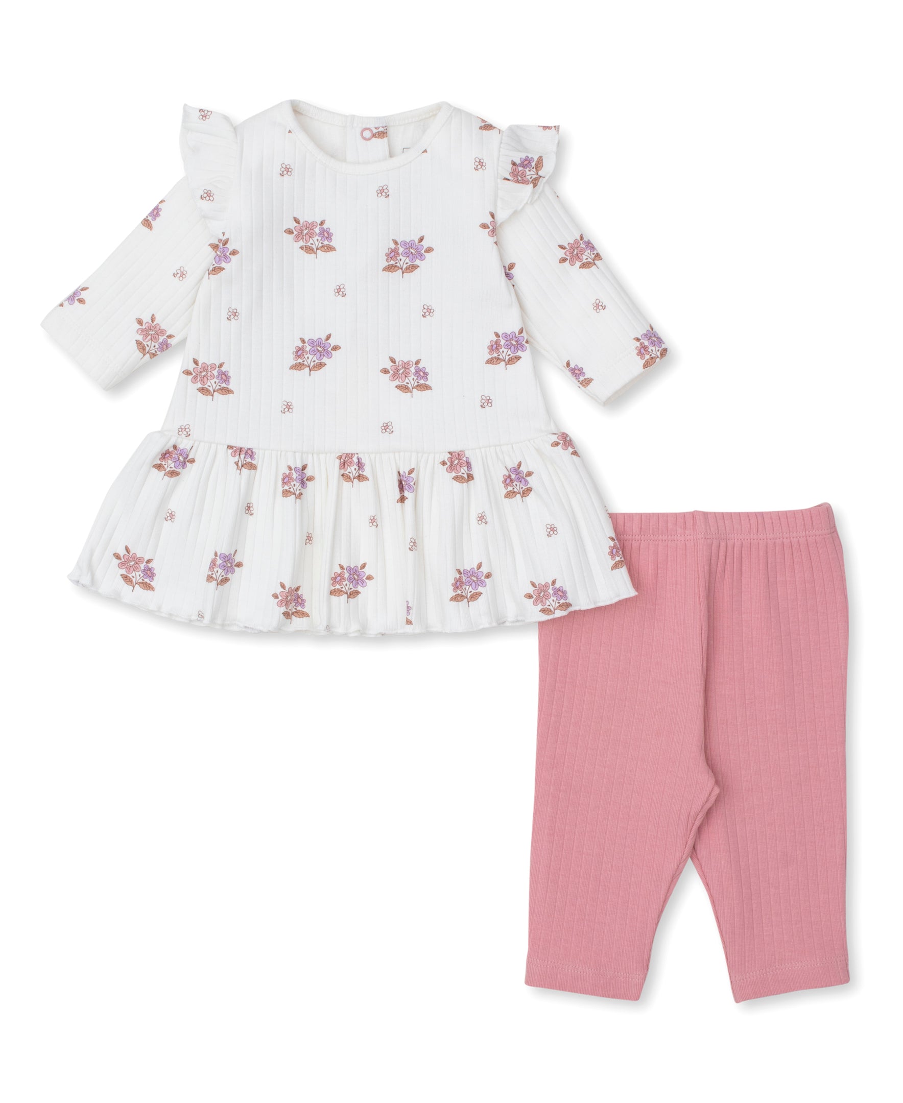 Kissy Love Abloom Ribbed Dress Set - Kissy Kissy