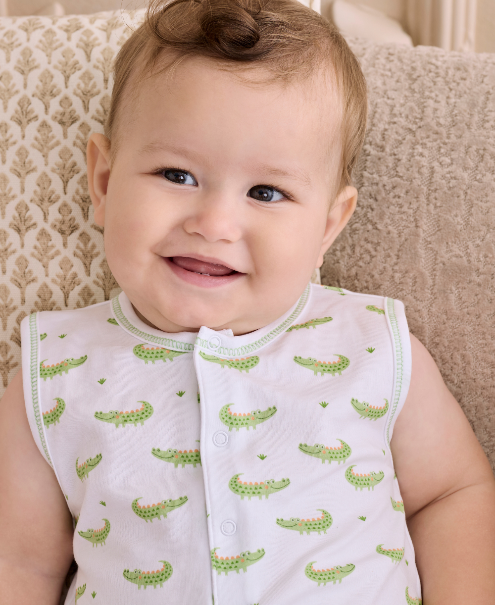 Crocodile Camp Sleeveless Playsuit - Kissy Kissy