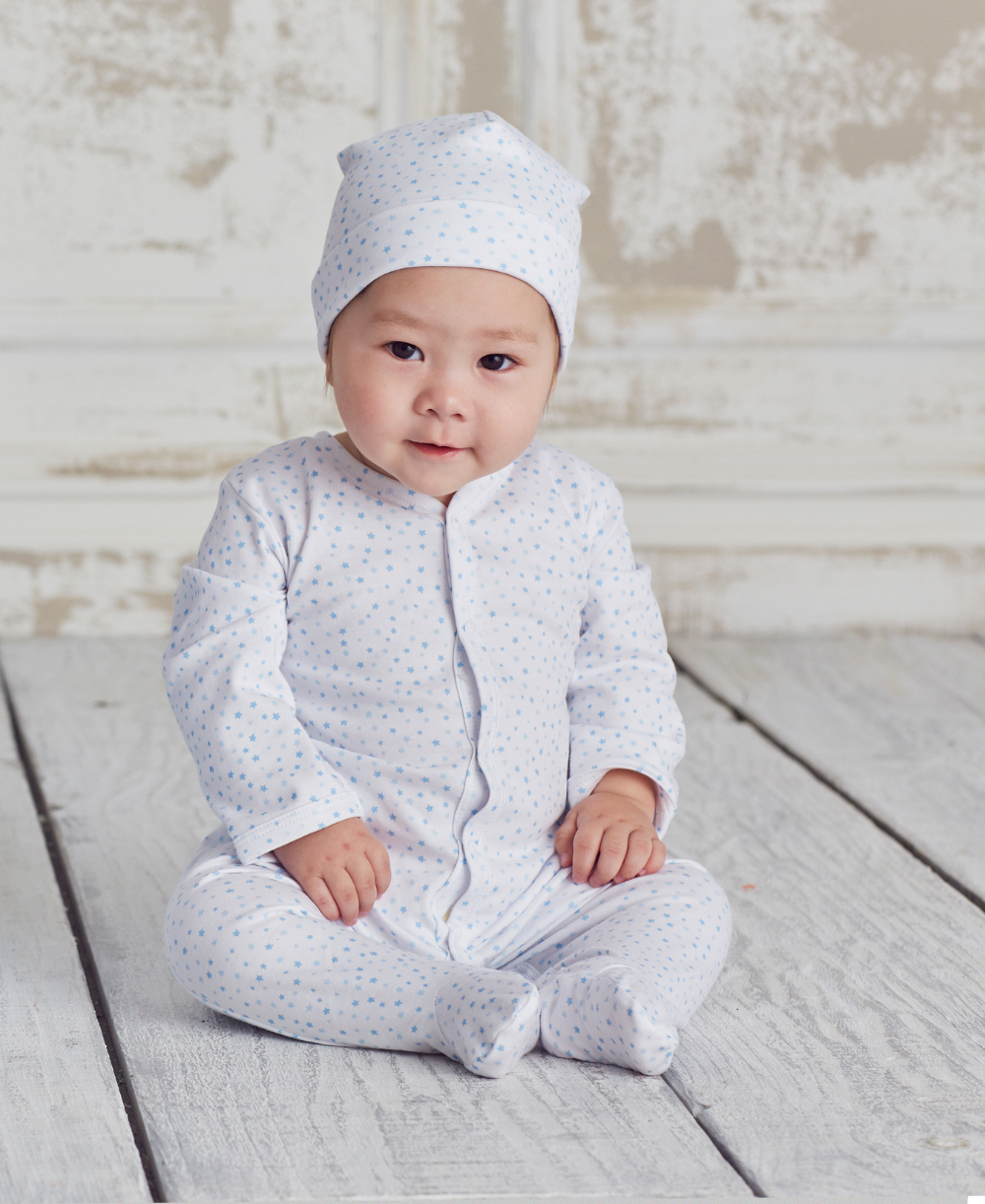 Kissy Superstars White Print Footie - Kissy Kissy