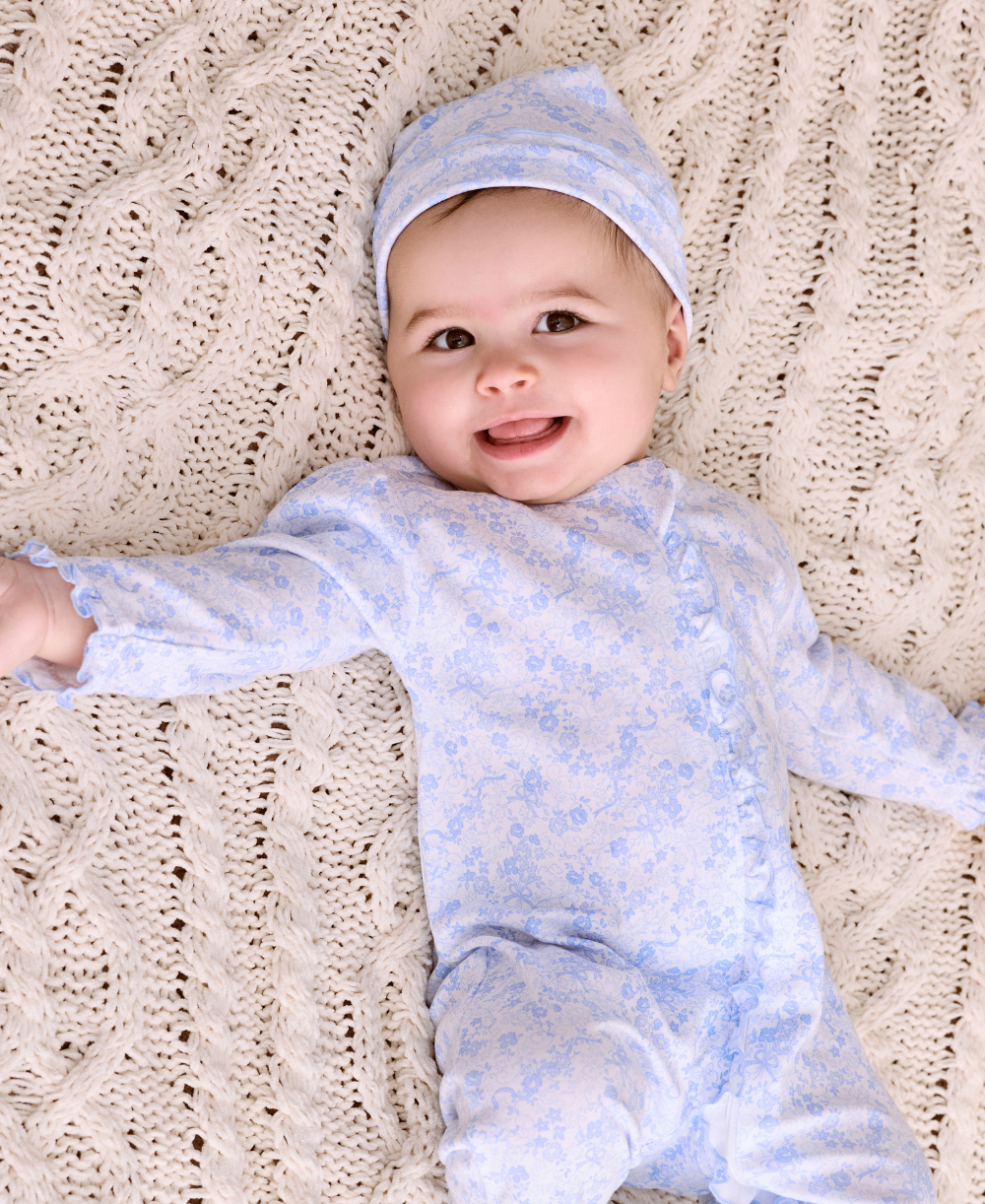 Old English Roses Blue Hat - Kissy Kissy