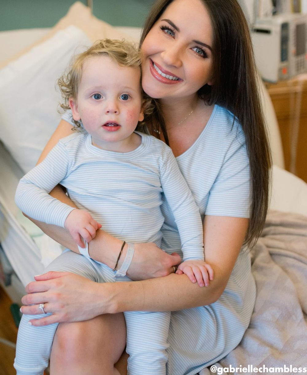 Simple Stripes Blue Adult Nightgown - Kissy Kissy