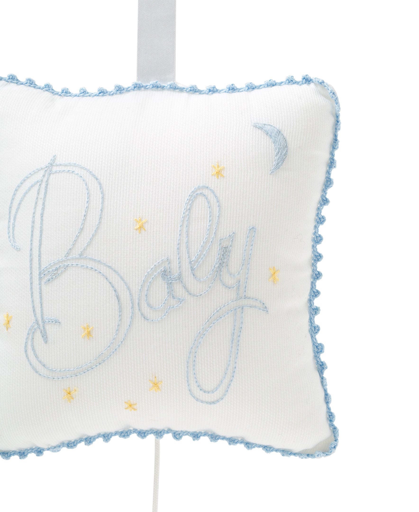 Blue "Baby" Musical Pillow - Kissy Kissy