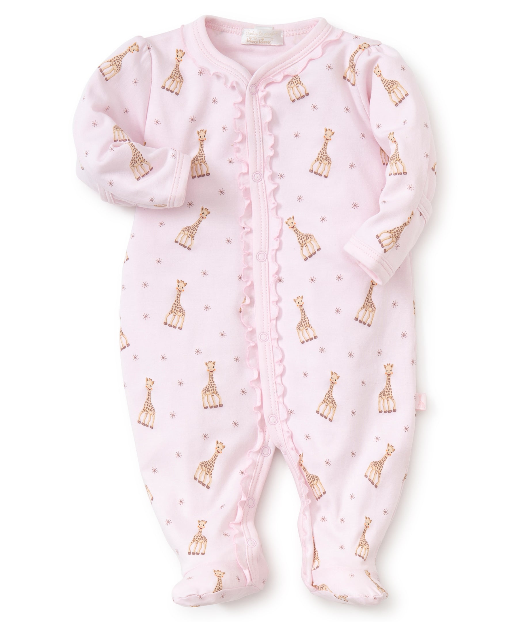 Sophie la girafe Pink Print Footie - Kissy Kissy
