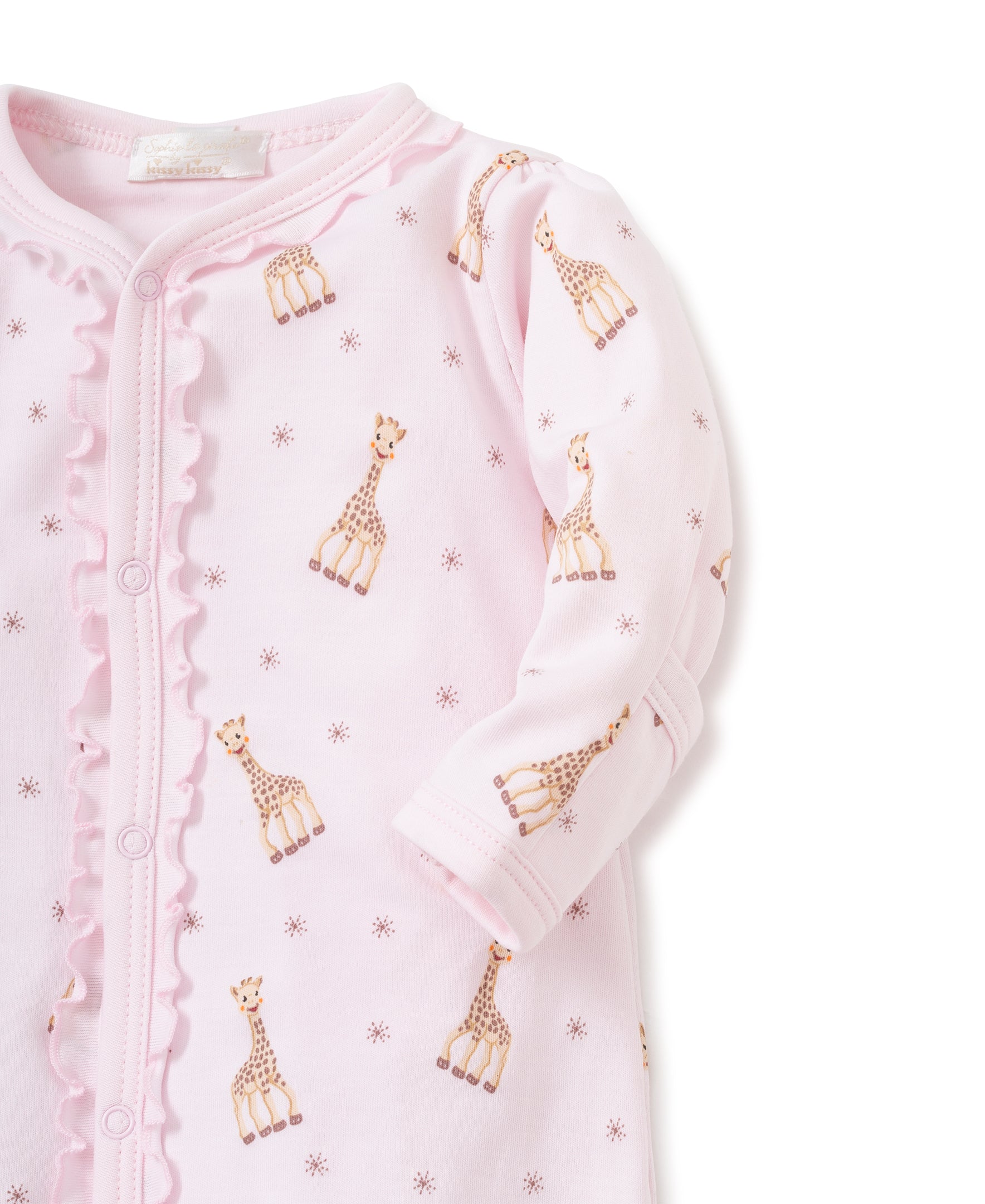 Sophie la girafe Pink Print Footie - Kissy Kissy