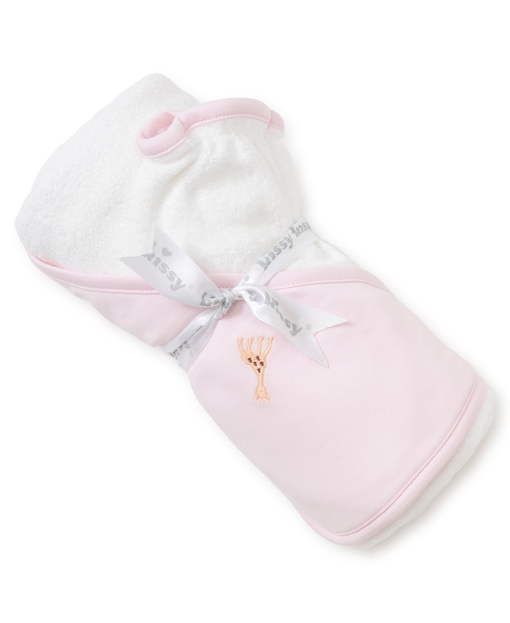 Sophie la girafe Pink Hooded Towel & Mitt Set - Kissy Kissy