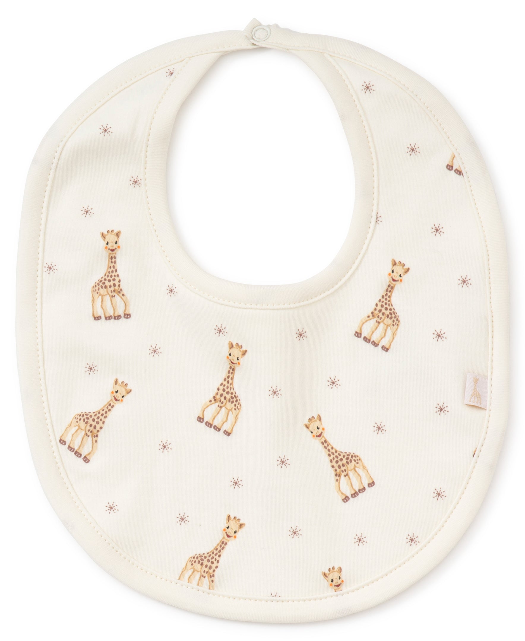 Sophie la girafe Ecru Print Bib - Kissy Kissy