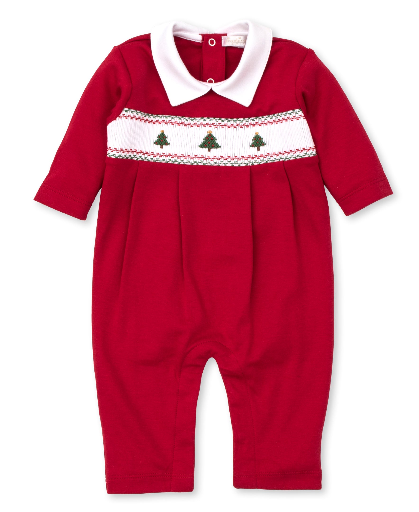 CLB Holiday Medley 23 Hand Smocked Playsuit - Kissy Kissy