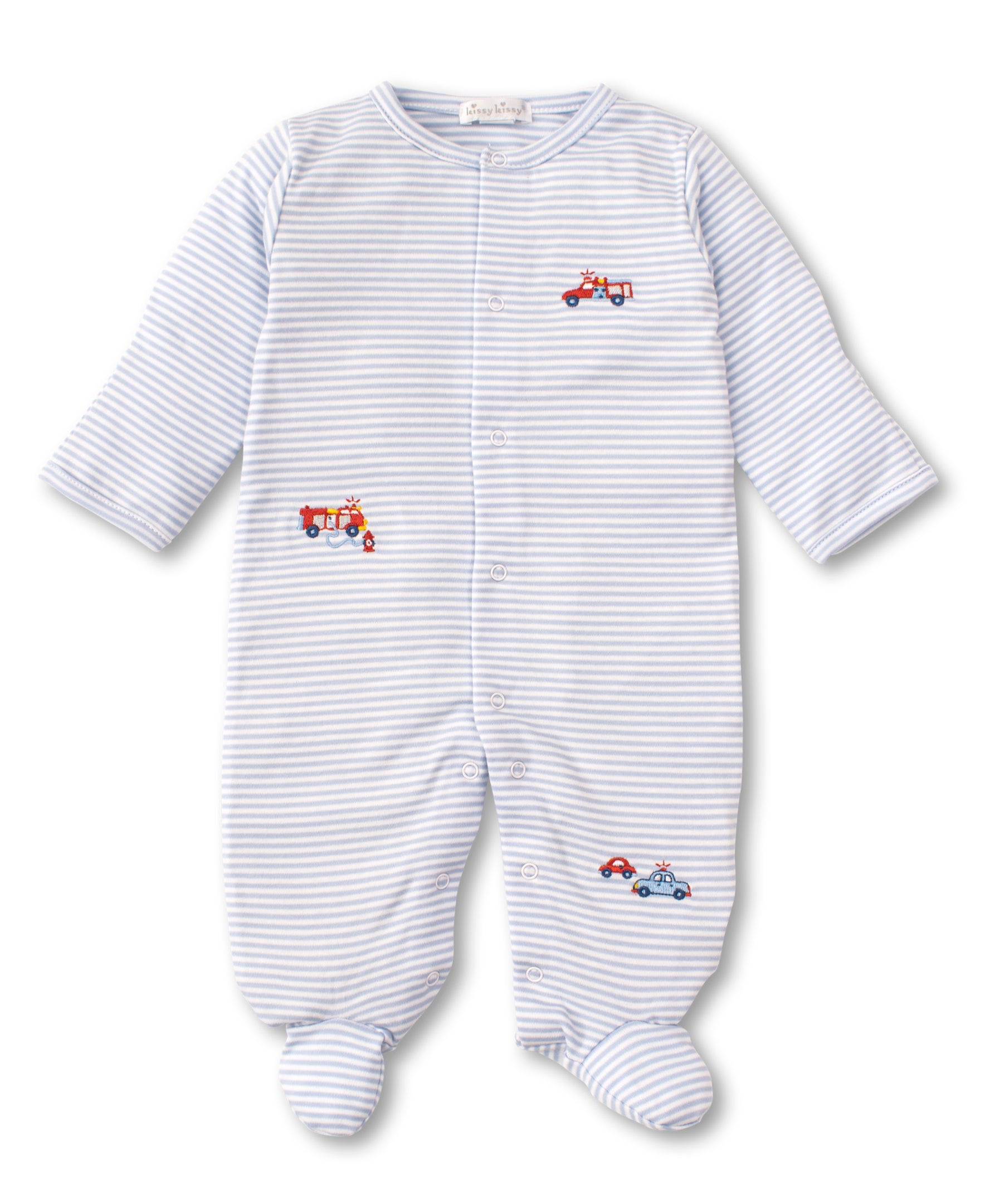 Rescue Team Striped Footie - Kissy Kissy