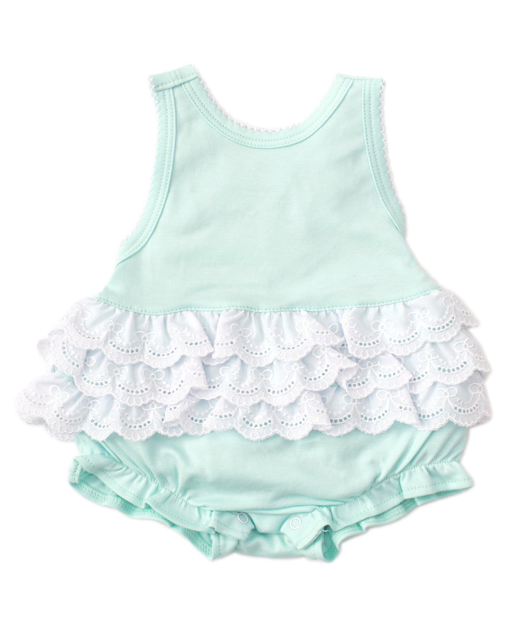Elegant Eyelet Mint Bubble - Kissy Kissy