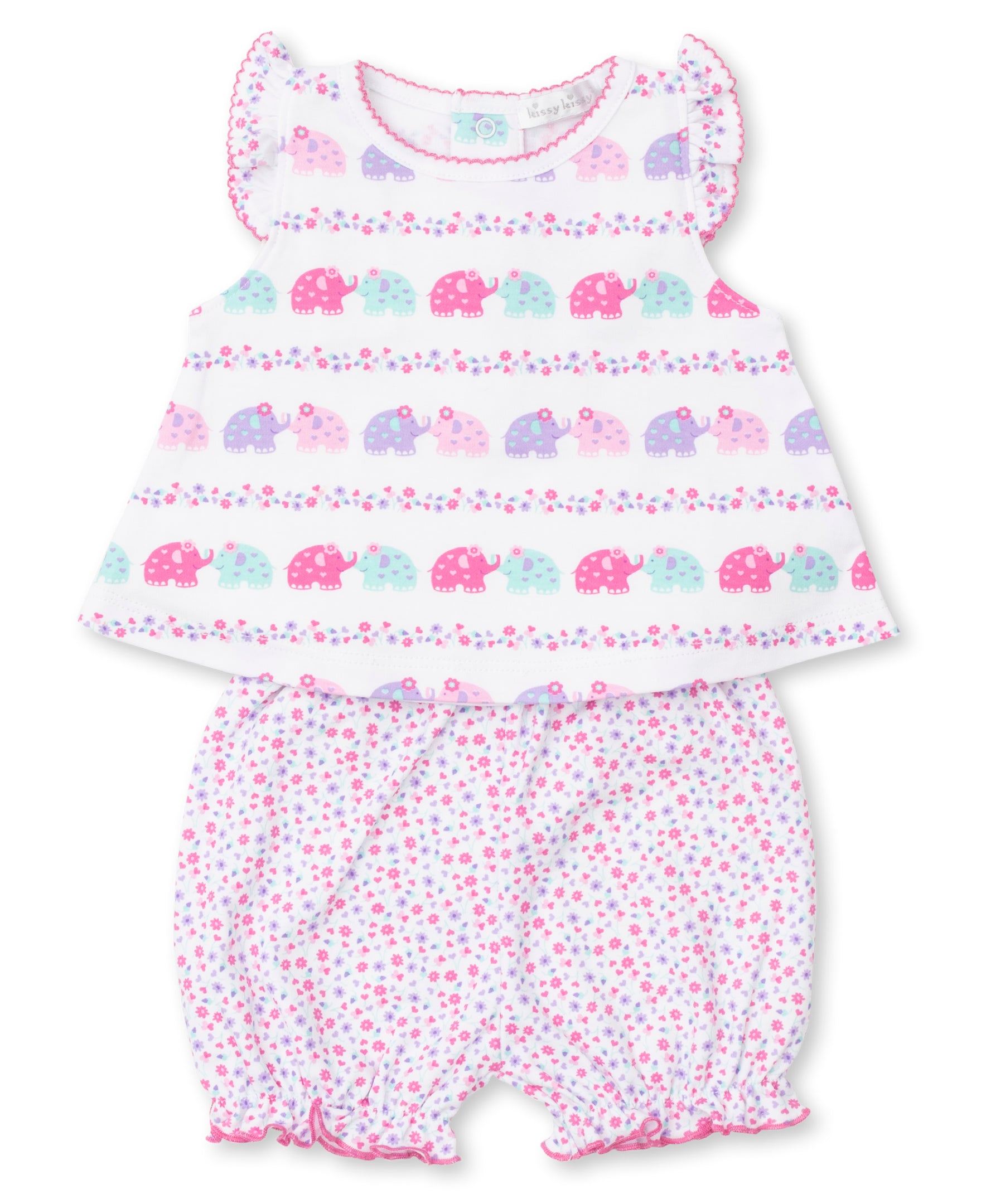 Elephant Escapades Sunsuit Set - Kissy Kissy