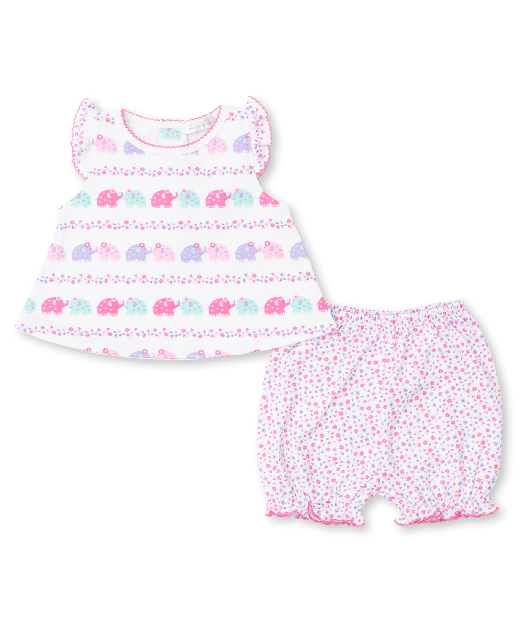 Elephant Escapades Sunsuit Set - Kissy Kissy