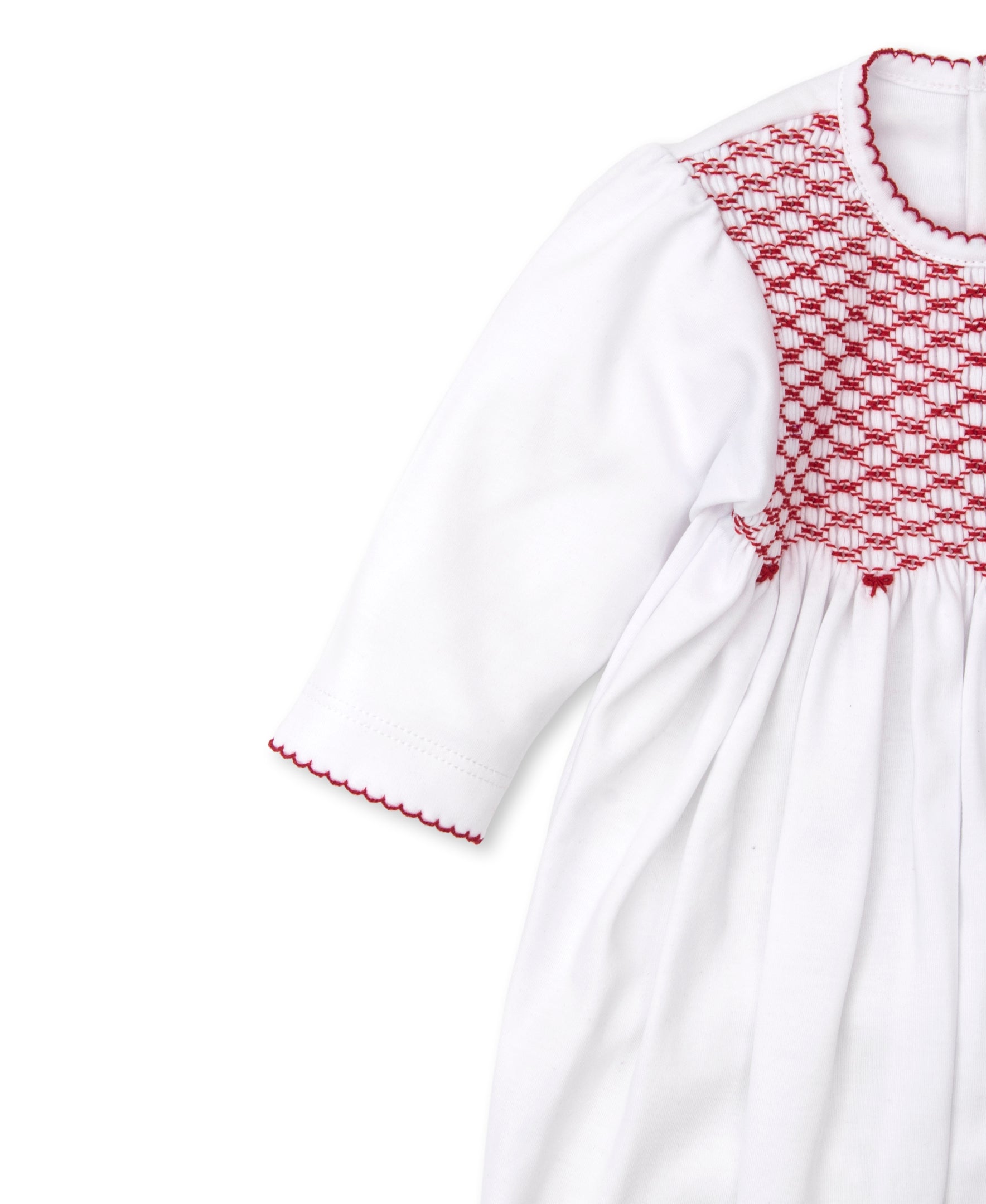 CLB Holiday Medley 22 Hand Smocked Sack Gown - Kissy Kissy