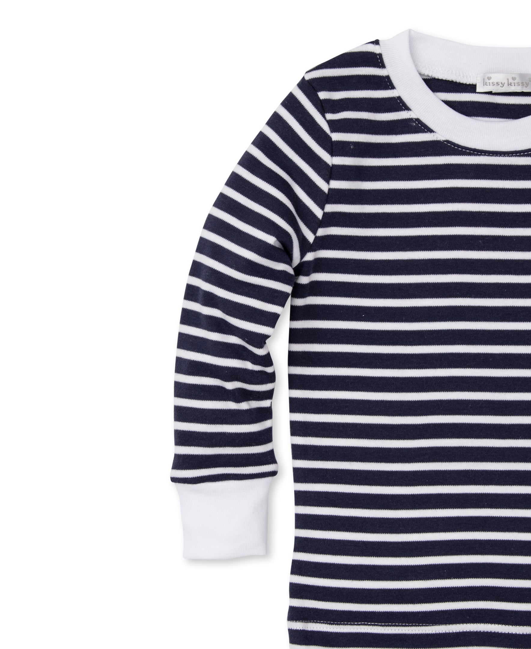 Team Stripes Navy Kids Pajama Set (8-10) - Kissy Kissy