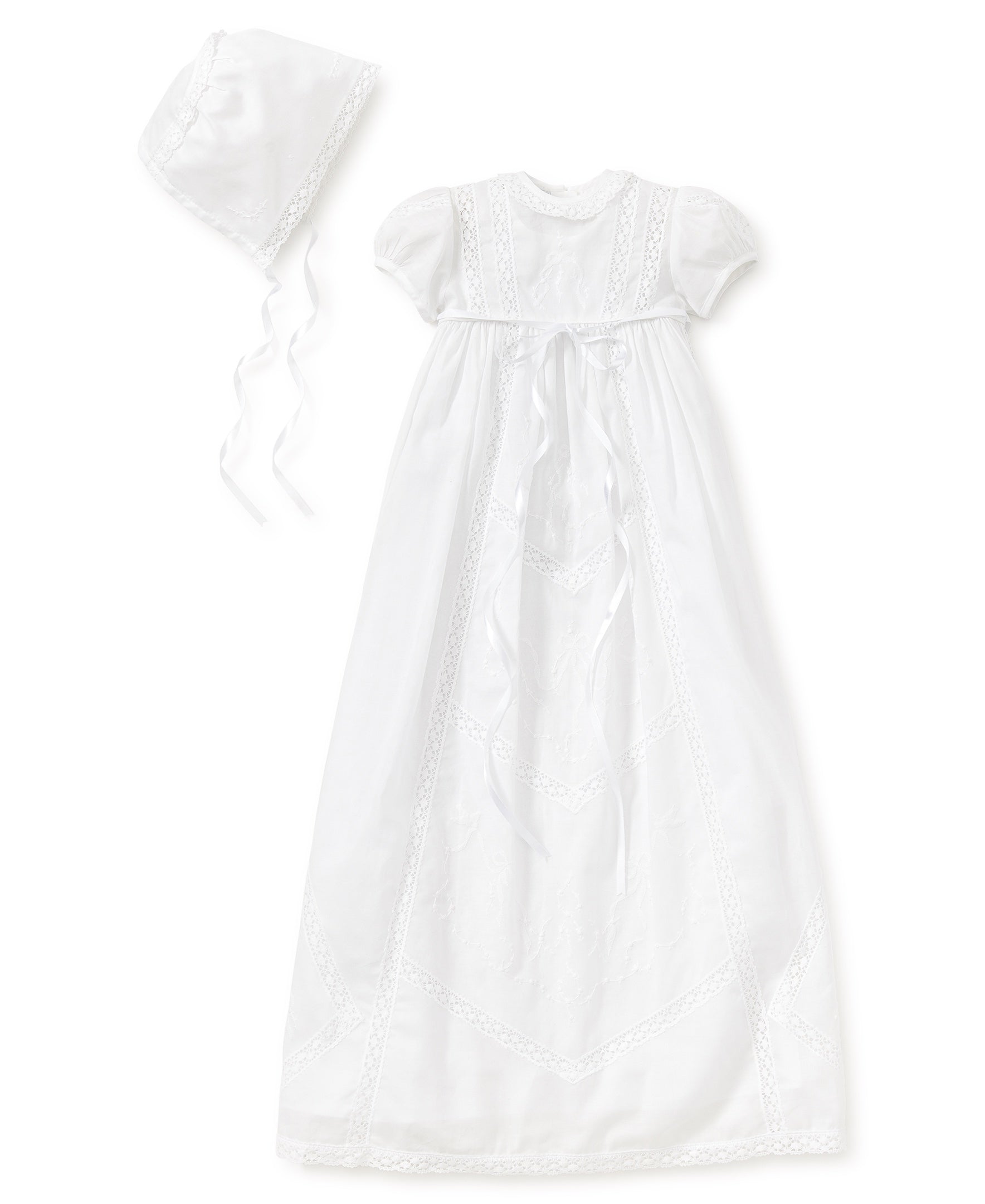 Victoria Christening Gown & Hat Set - Kissy Kissy