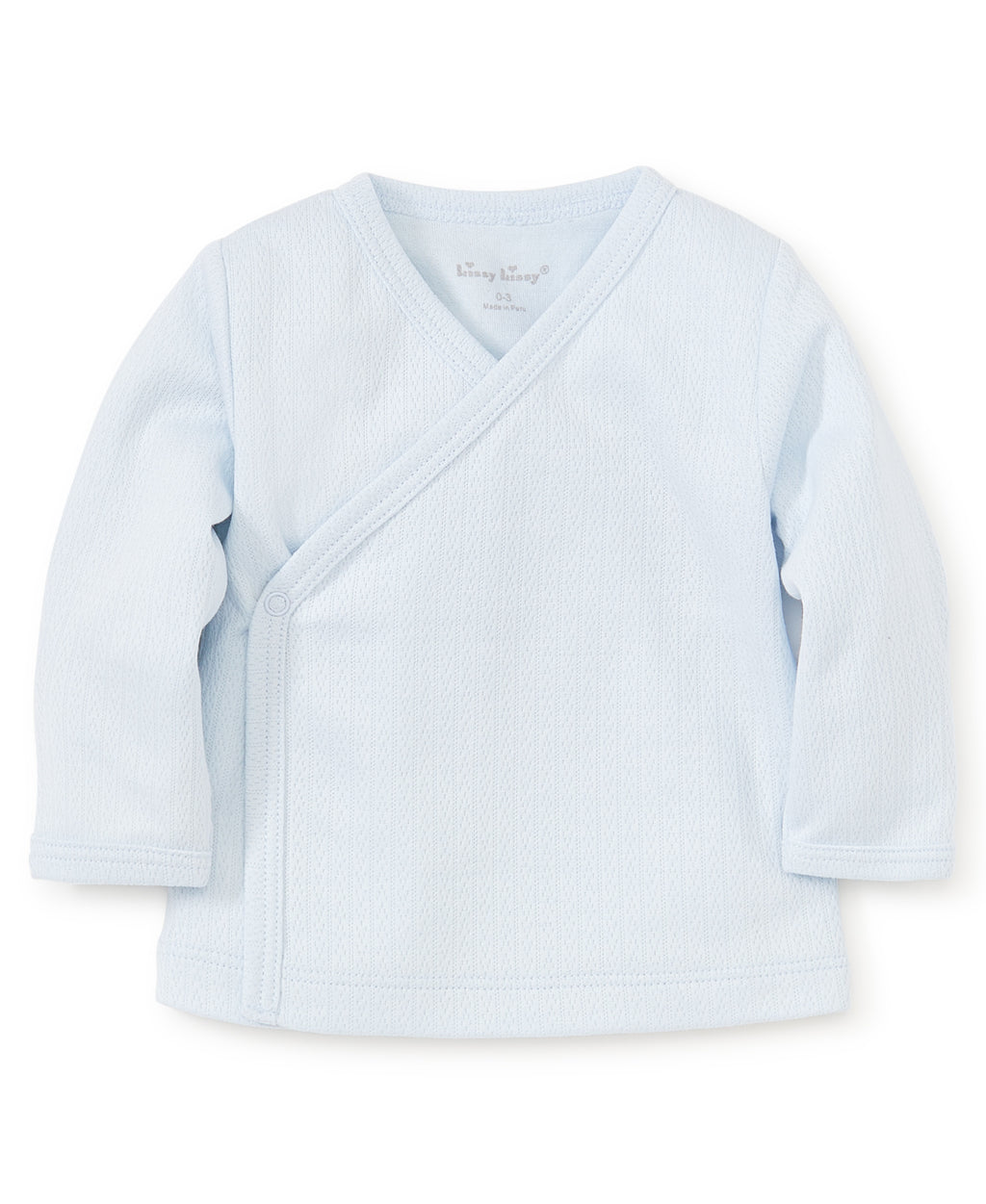 Pointelle Long Sleeve Cross Tee