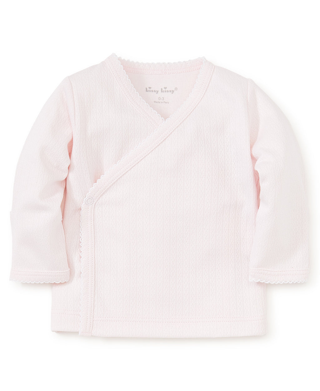 Pointelle Long Sleeve Cross Tee