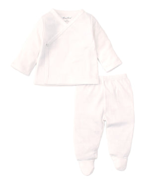 2PC Kissy Pointelle Cross Tee / Pant Set main image 0