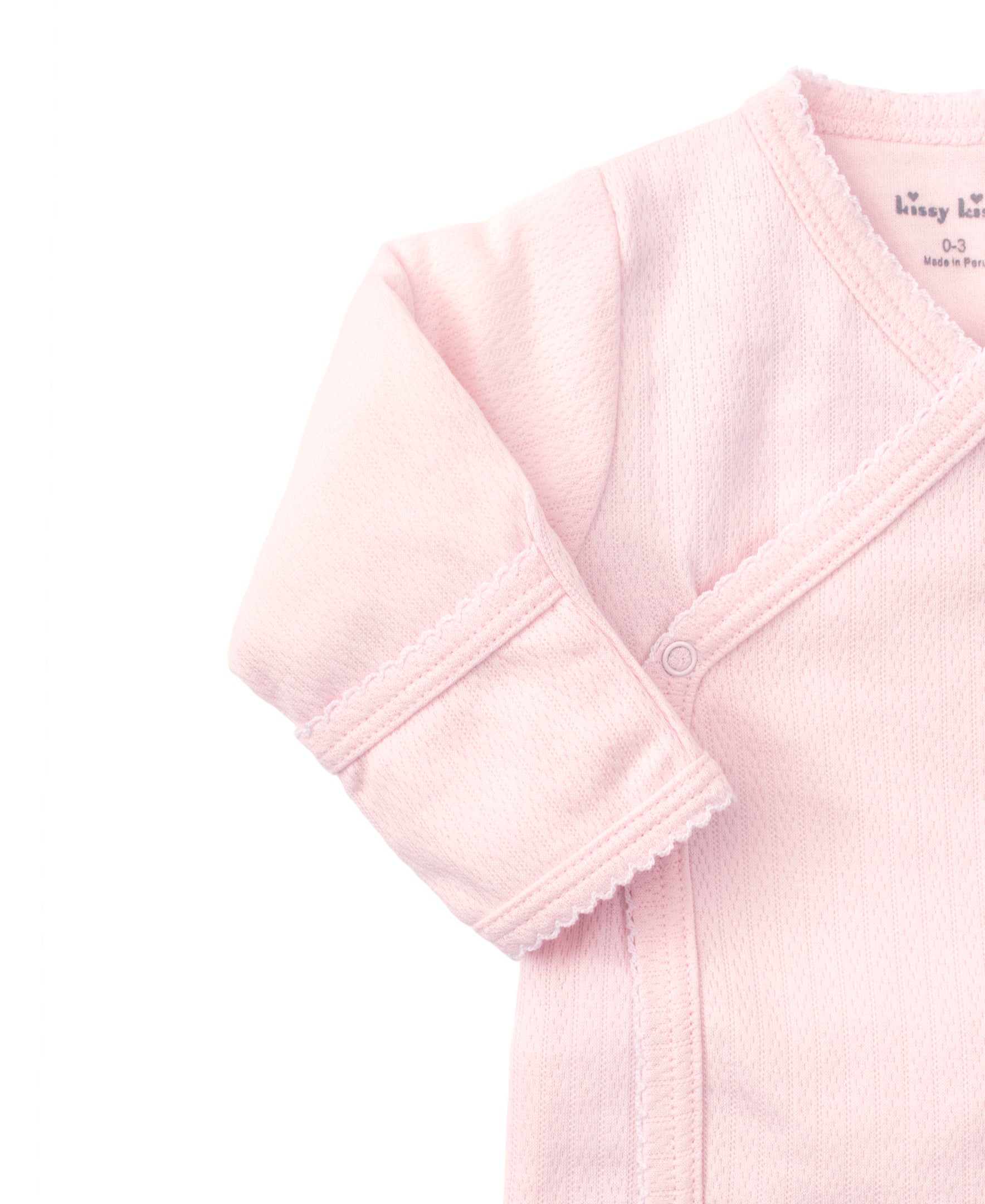 Pink Pointelle Cross Tee and Pant Set - Kissy Kissy